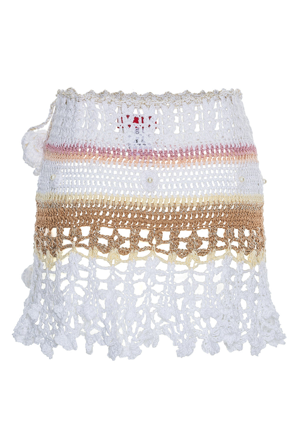 Vanilla Multicolor Handmade Crochet Skirt made by ANDREEVA