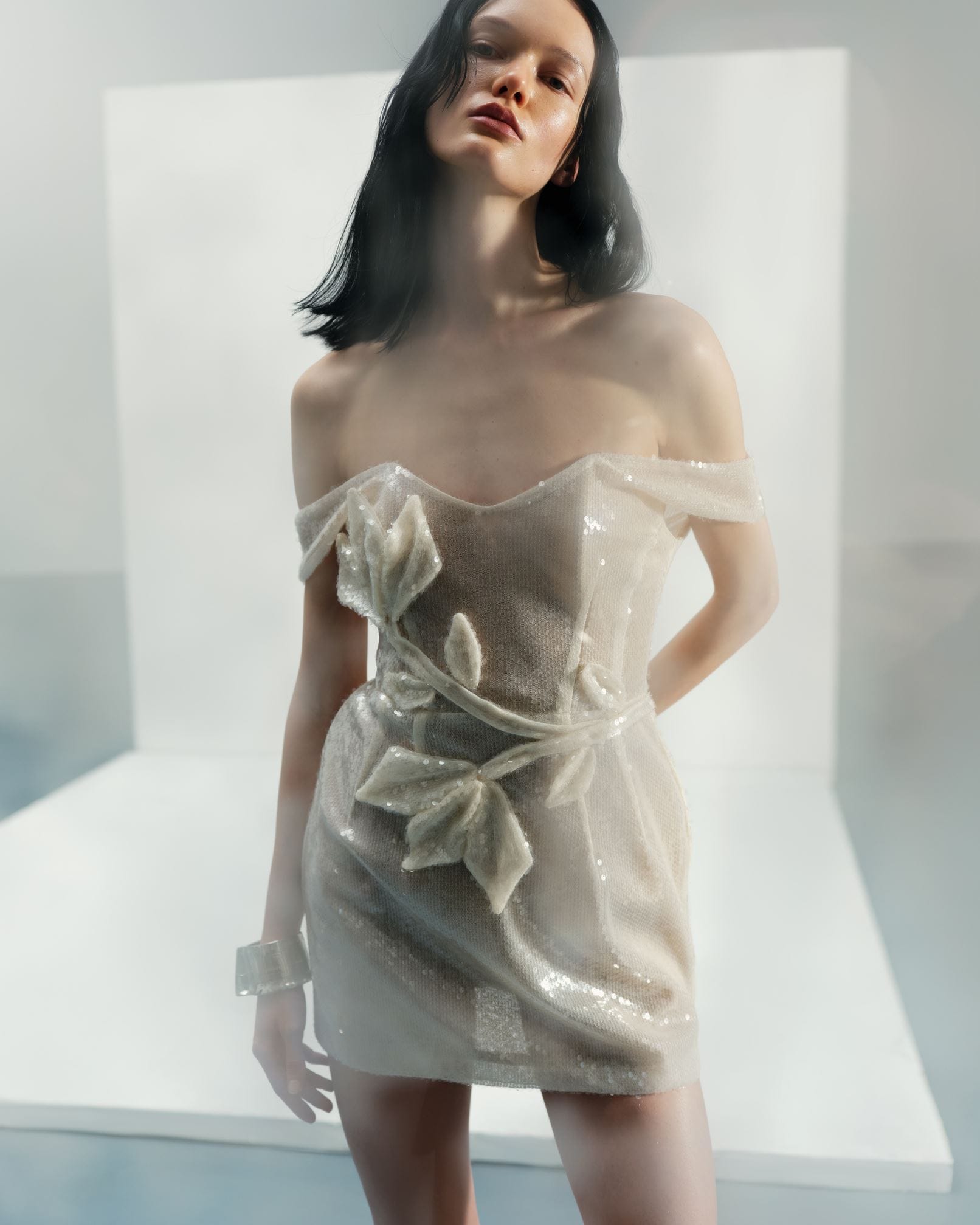 Mini Sequin Dress in Navajo made by Malva Florea