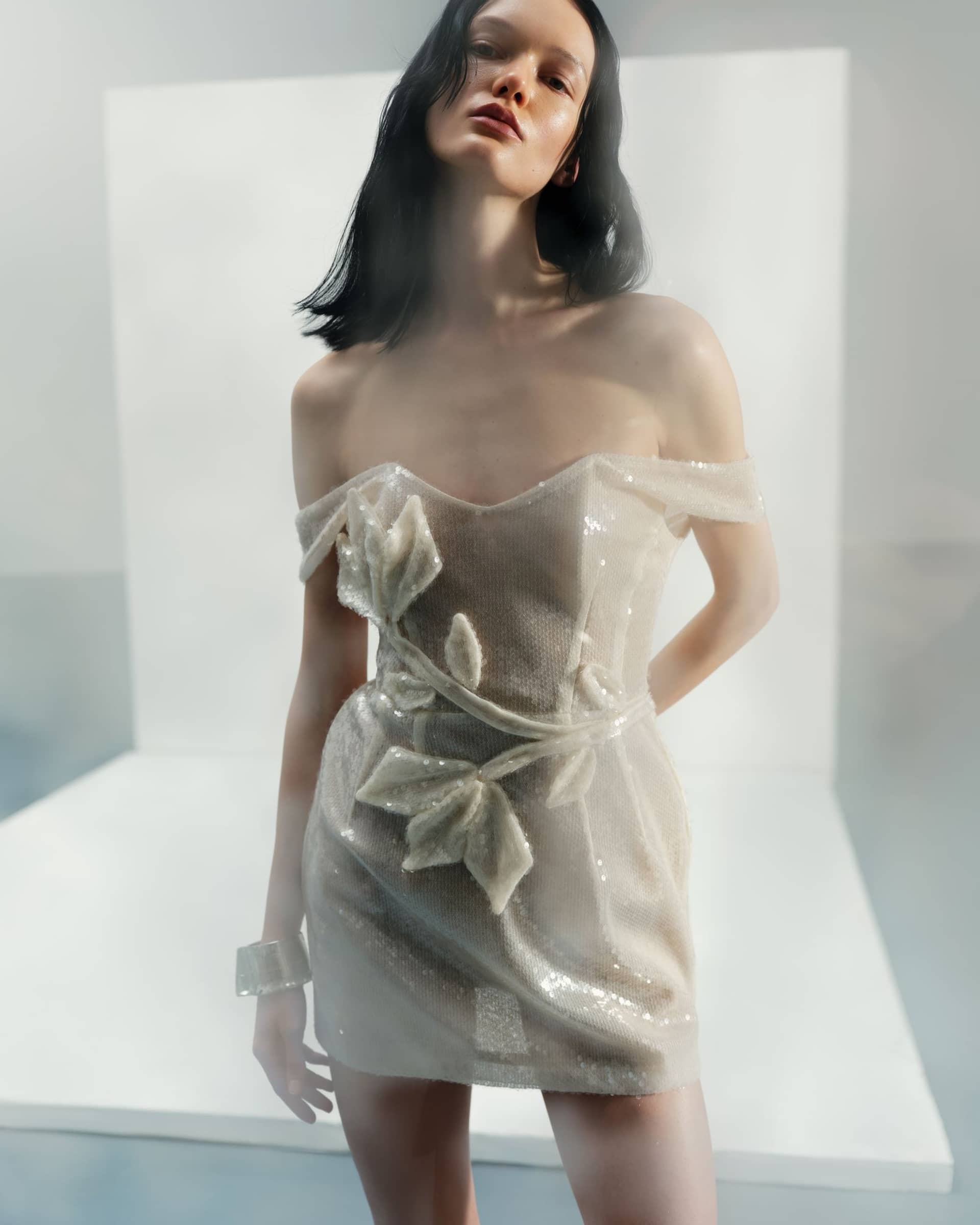 Mini Sequin Dress in Navajo made by Malva Florea