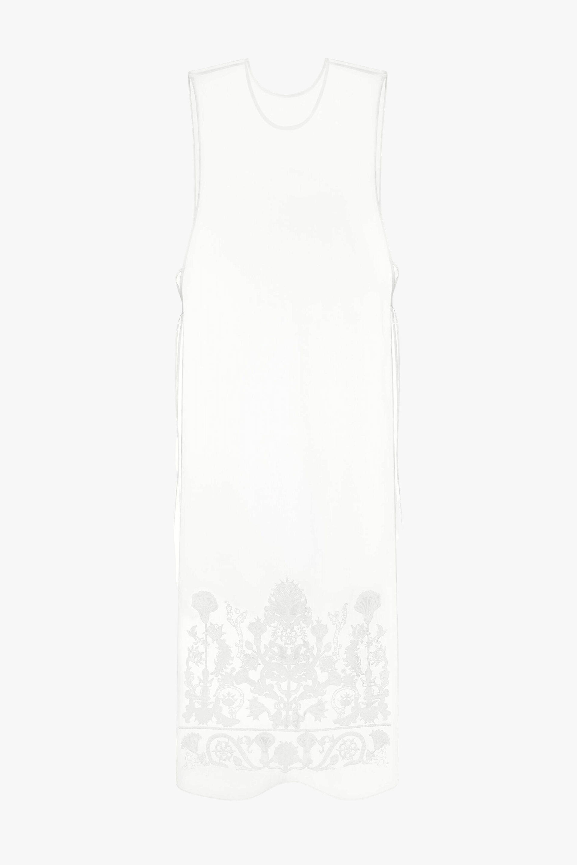 MILK EMBROIDERED SHAWL made by DELEGAN Clothes