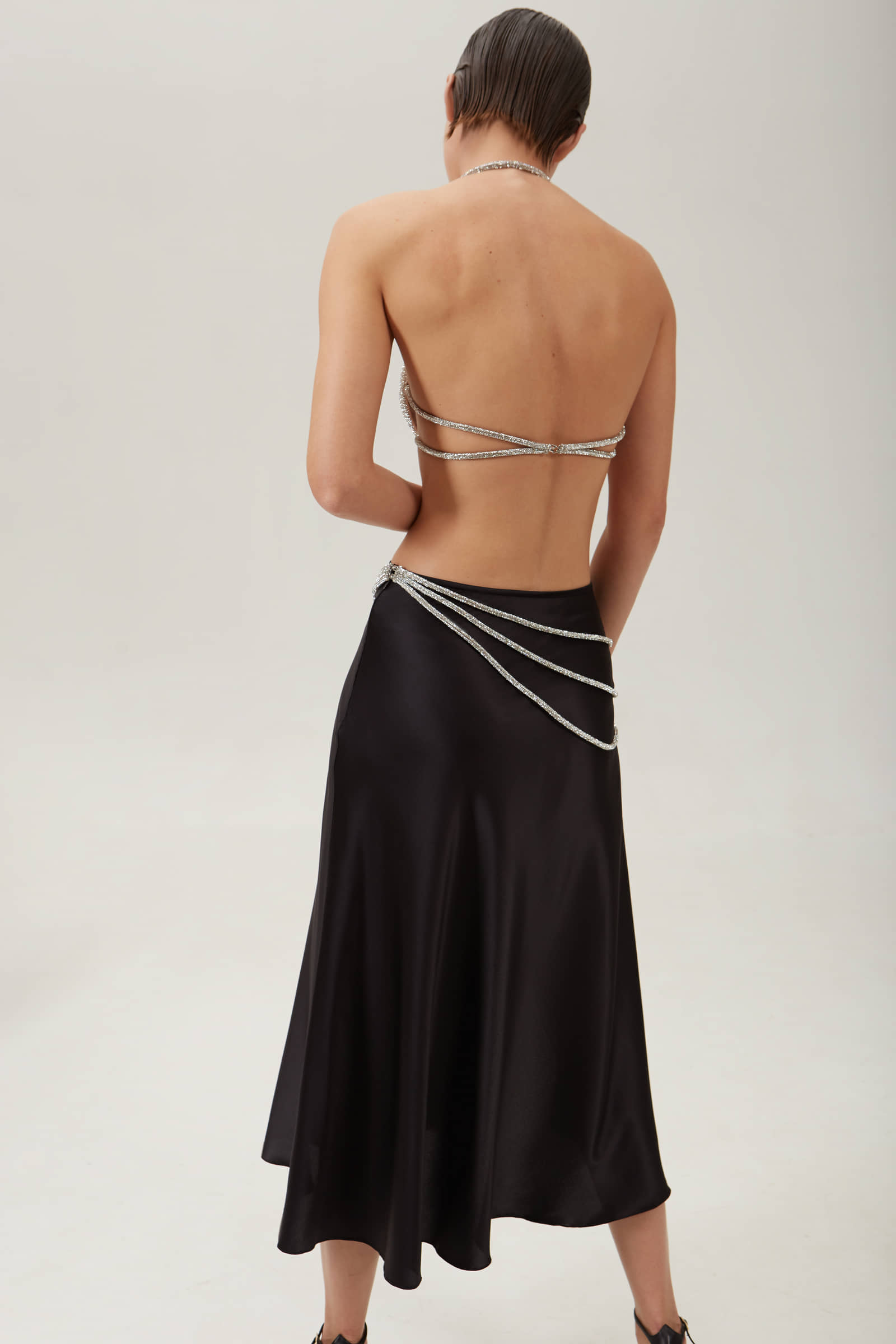 Laetitia silk skirt made by NUÉ