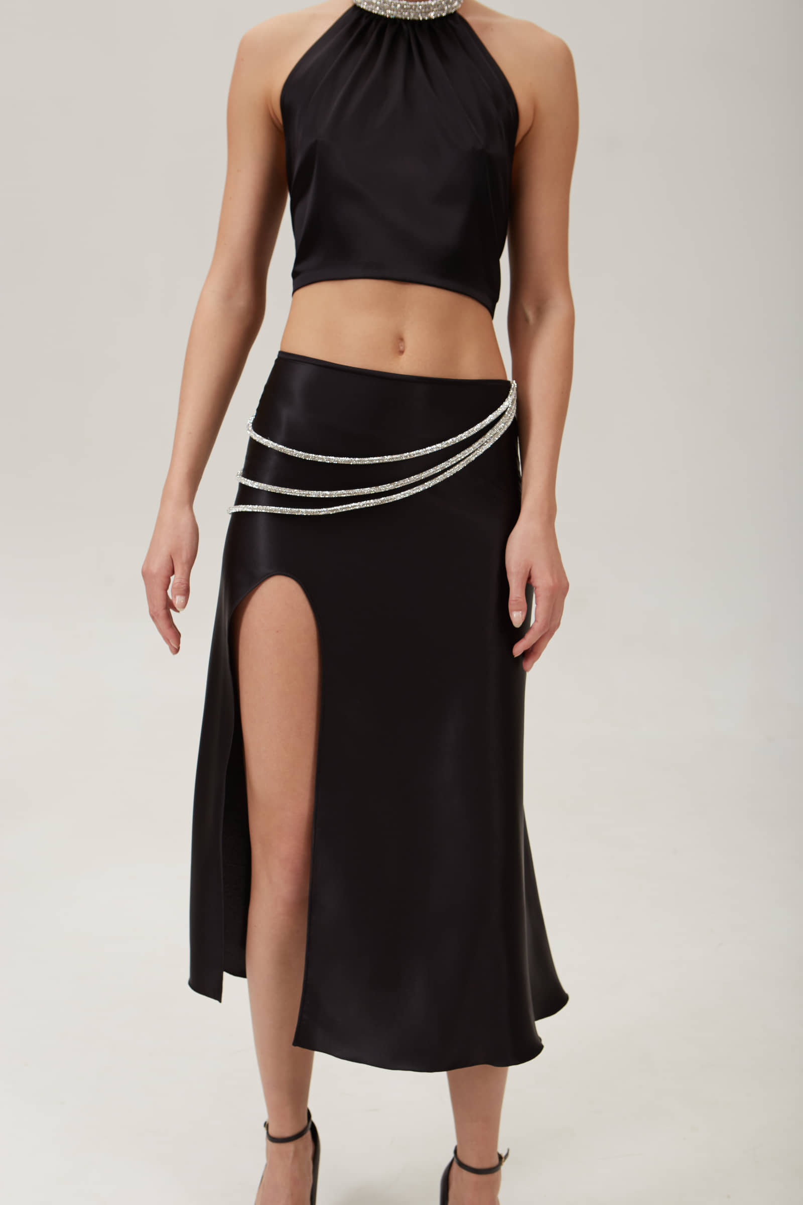 Laetitia silk skirt made by NUÉ