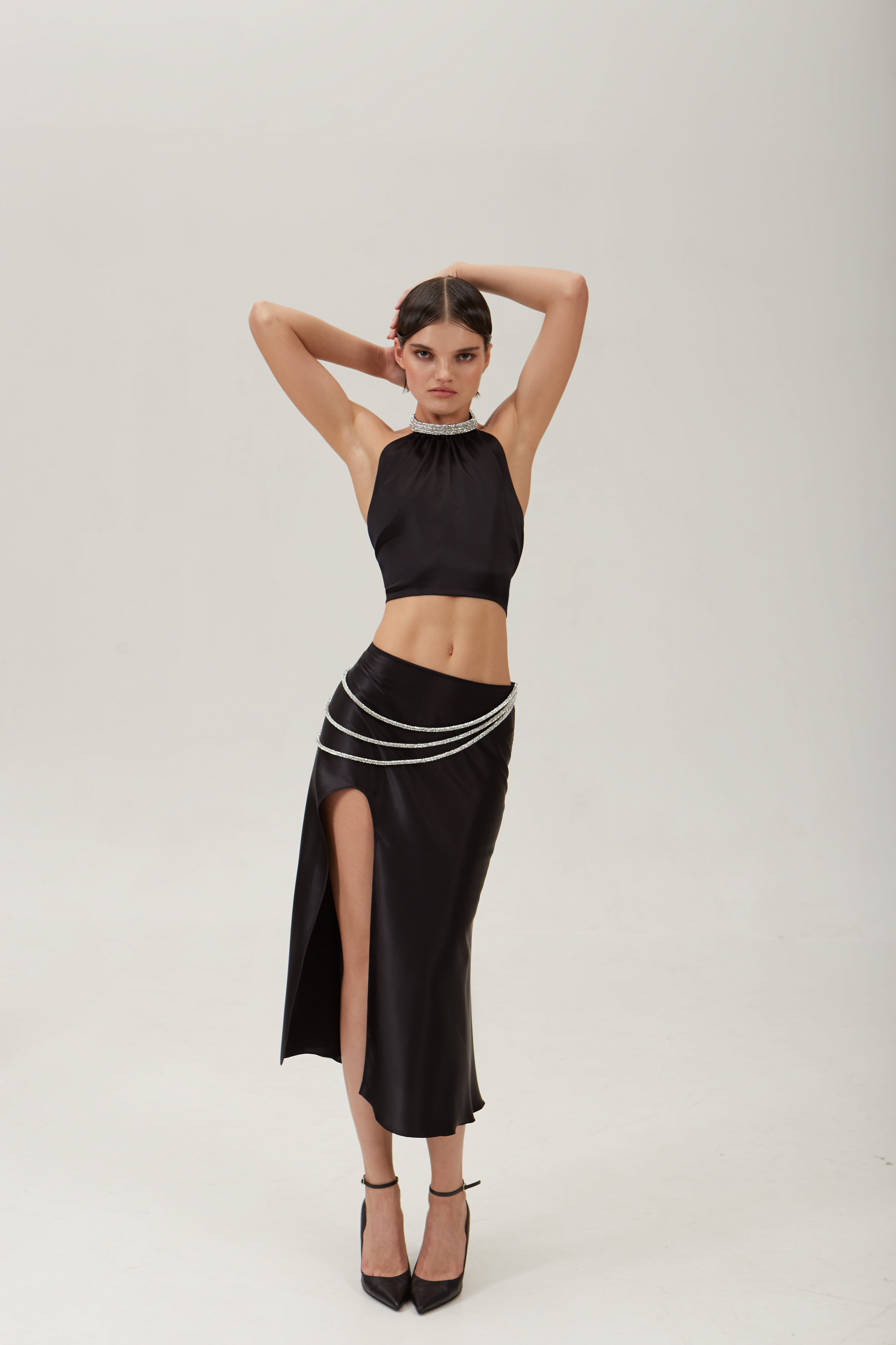 Laetitia silk skirt made by NUÉ