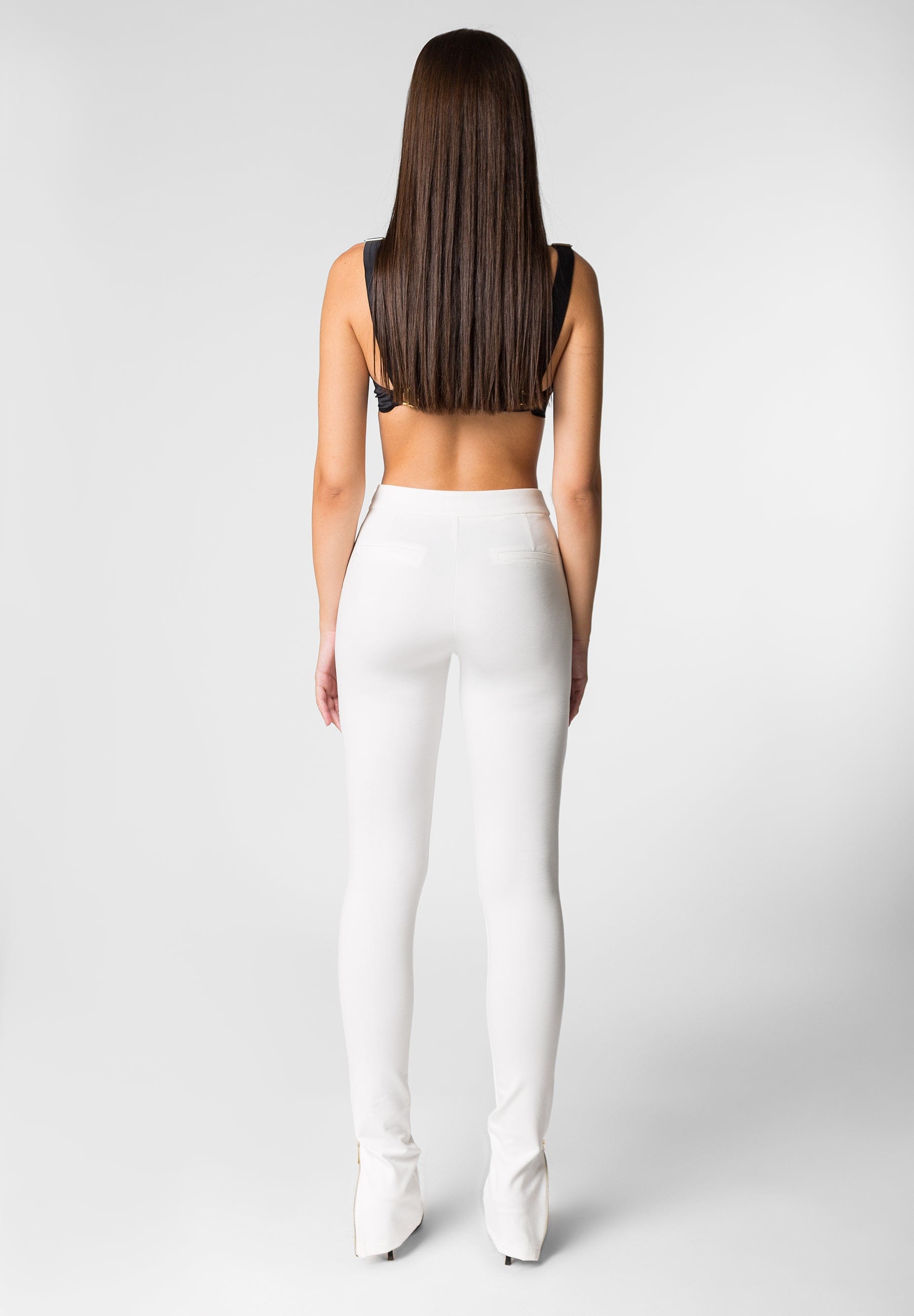 ALIRA white punto leggings in White made by DIVALO