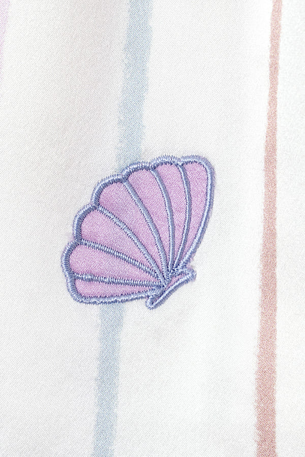 Ocean Stripe Kid's Silk Nightgown made by MANITO