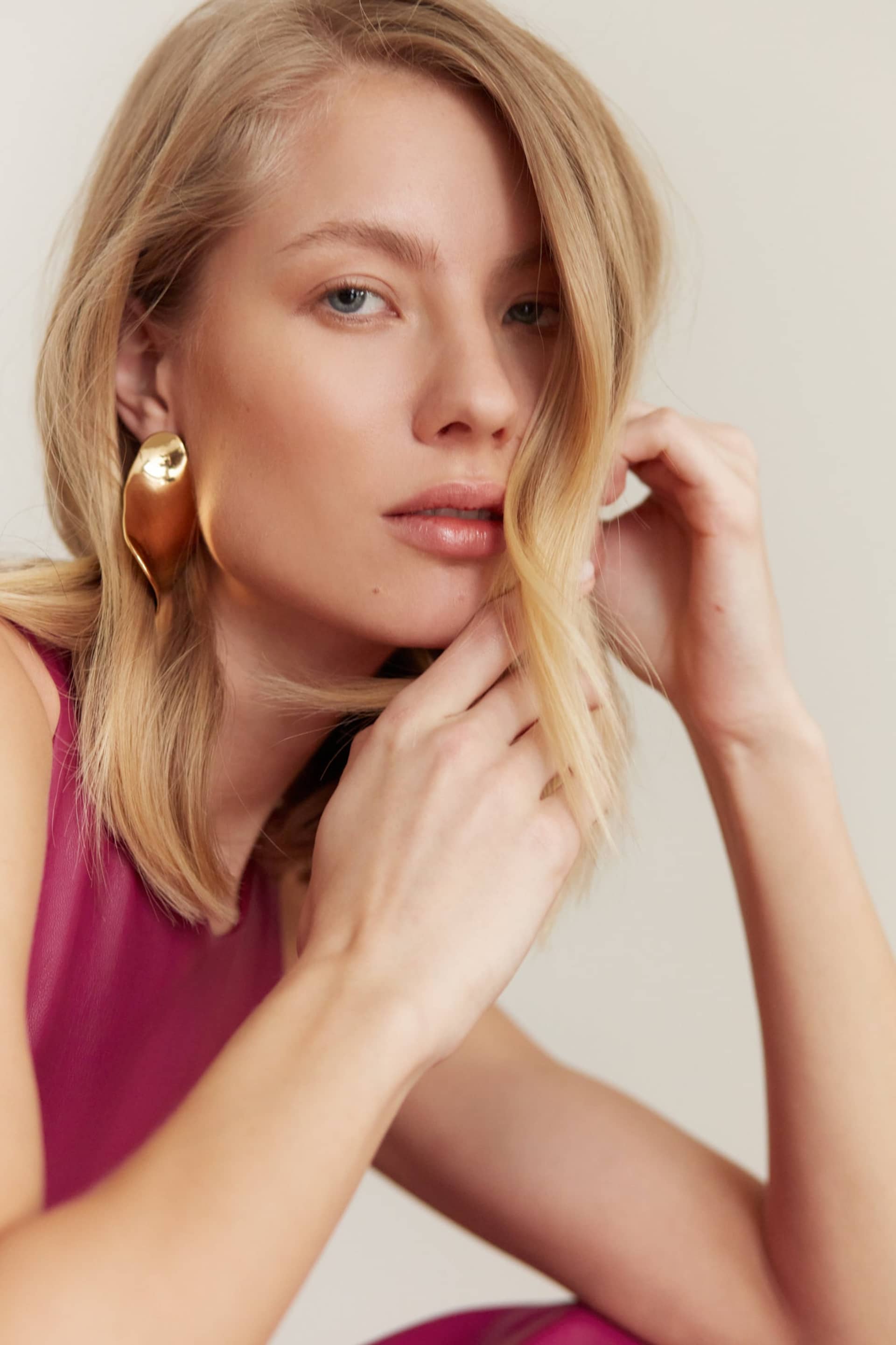 AVALON fuchsia pink faux leather cocktail dress made by UNDRESS