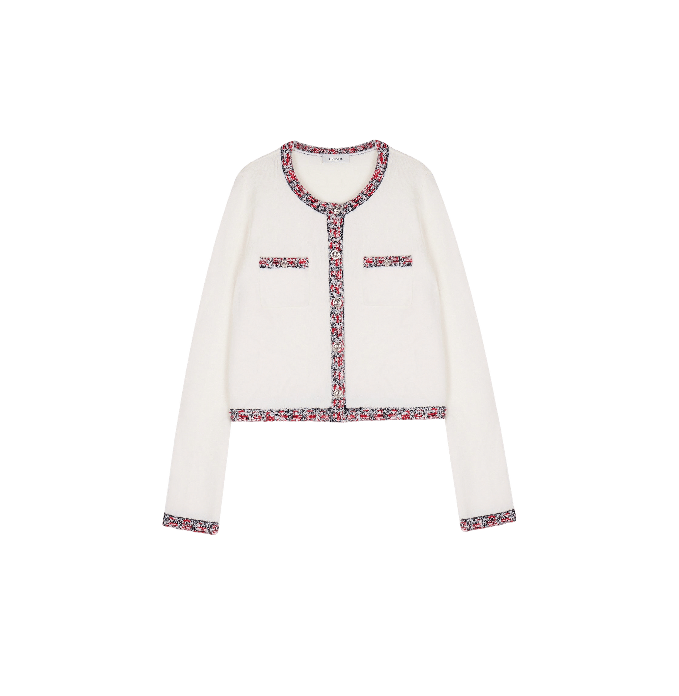 SPECKLE TWEED TRIM CARDIGAN made by CRUSH Collection