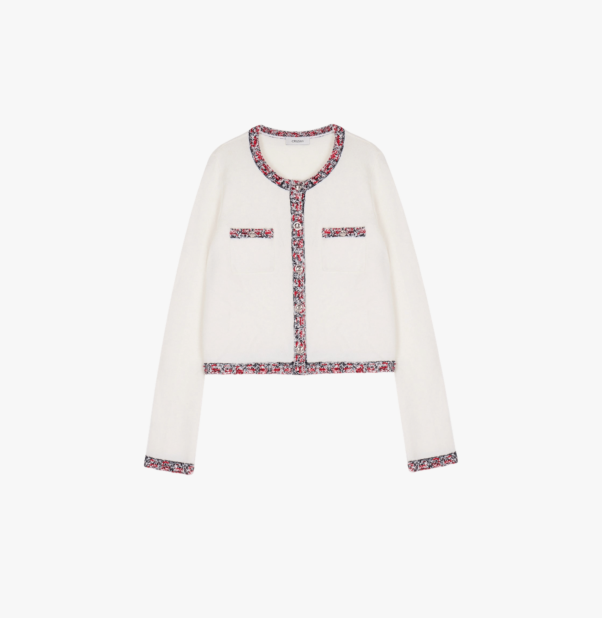 SPECKLE TWEED TRIM CARDIGAN made by CRUSH Collection