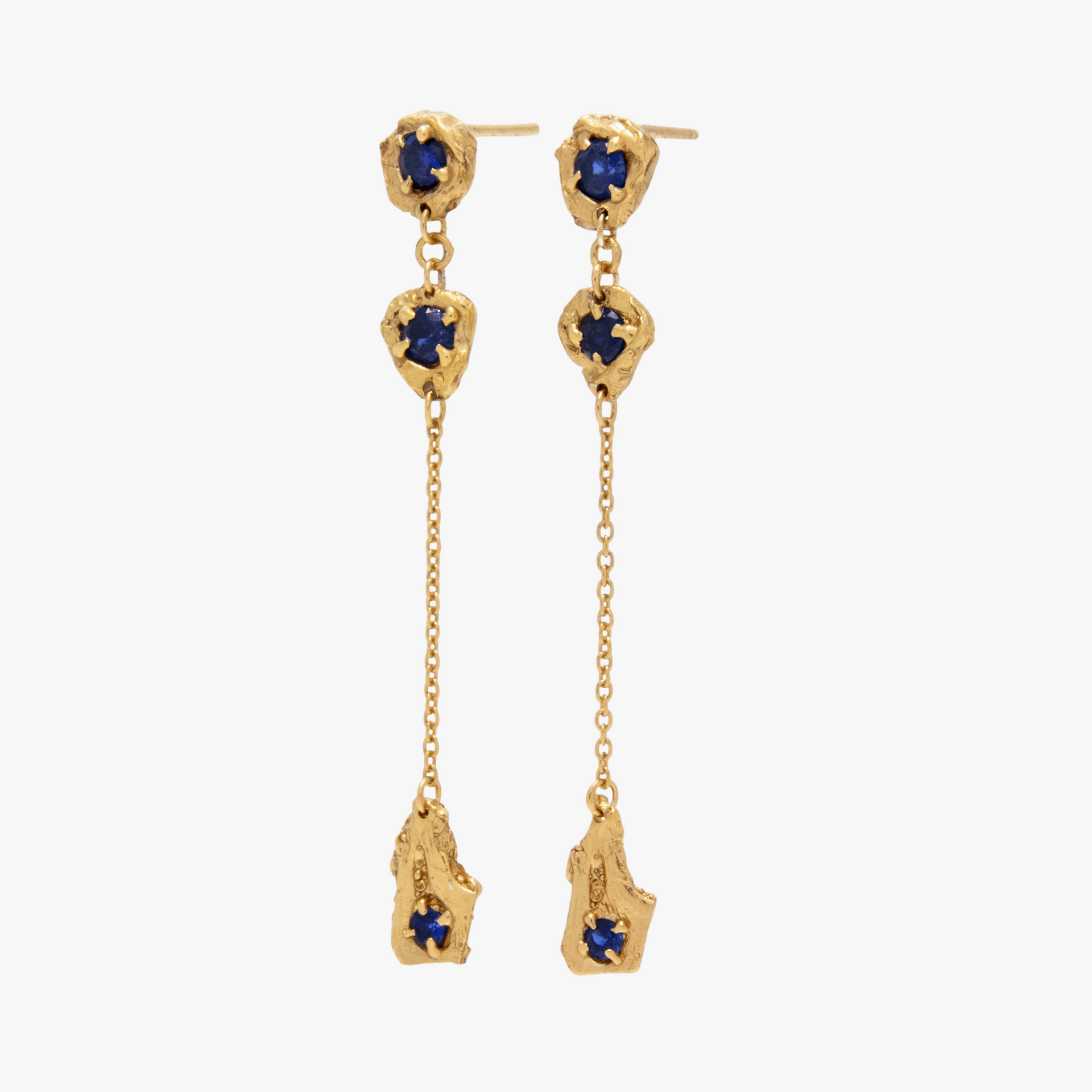 Naha Sapphire Earrings made by Loveness Lee