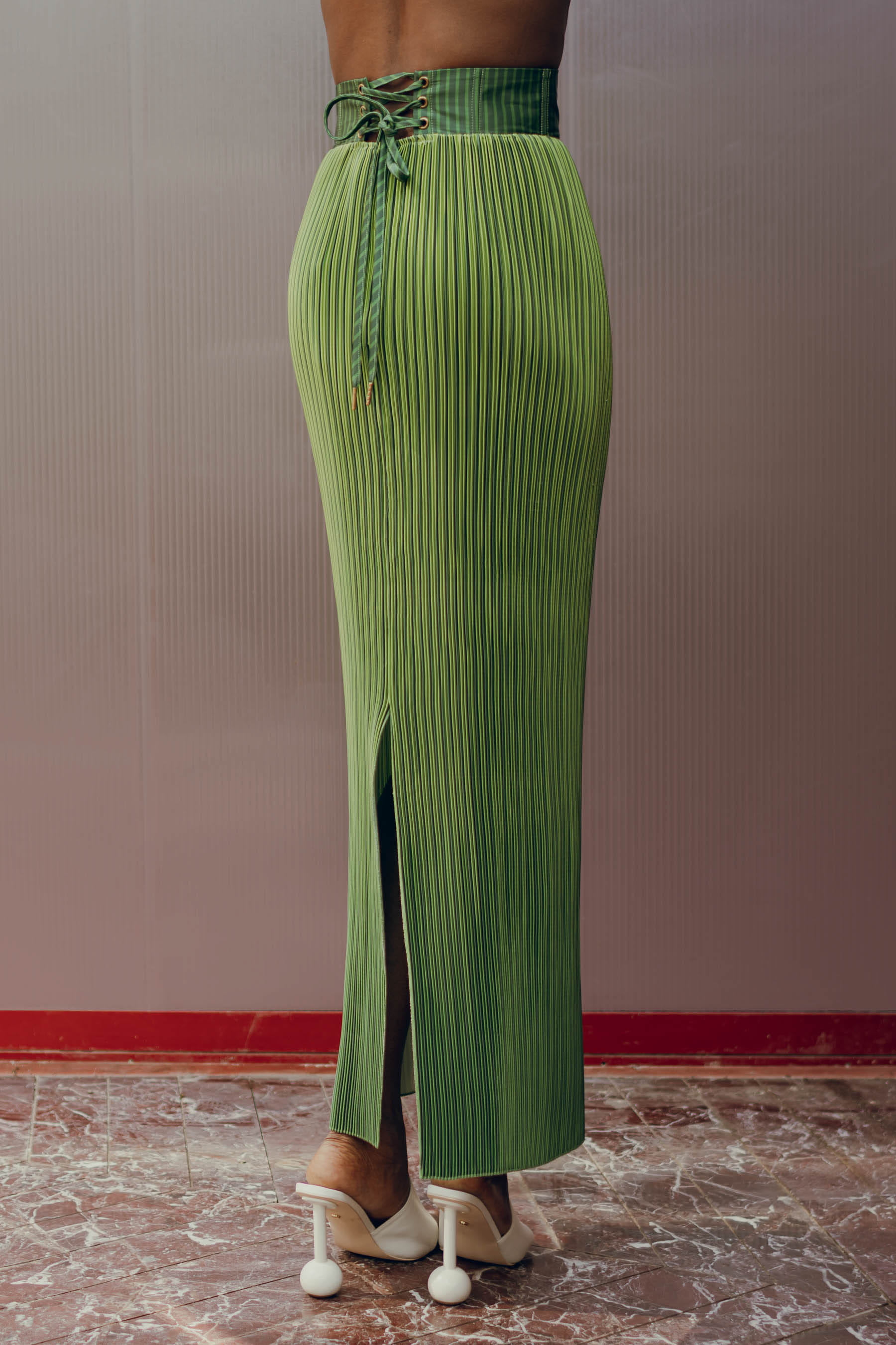 BEKA MAXI SKIRT - EMERALD made by Andrea Iyamah