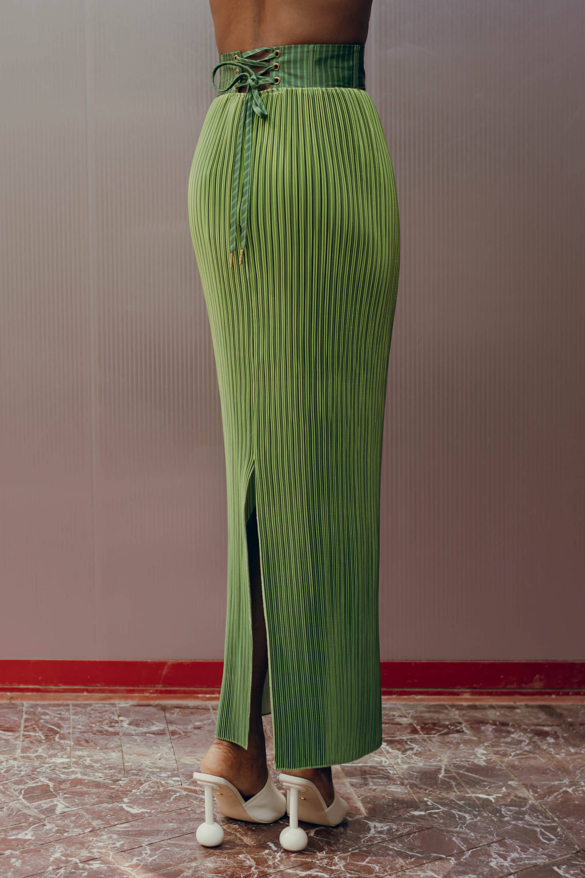 BEKA MAXI SKIRT - EMERALD made by Andrea Iyamah