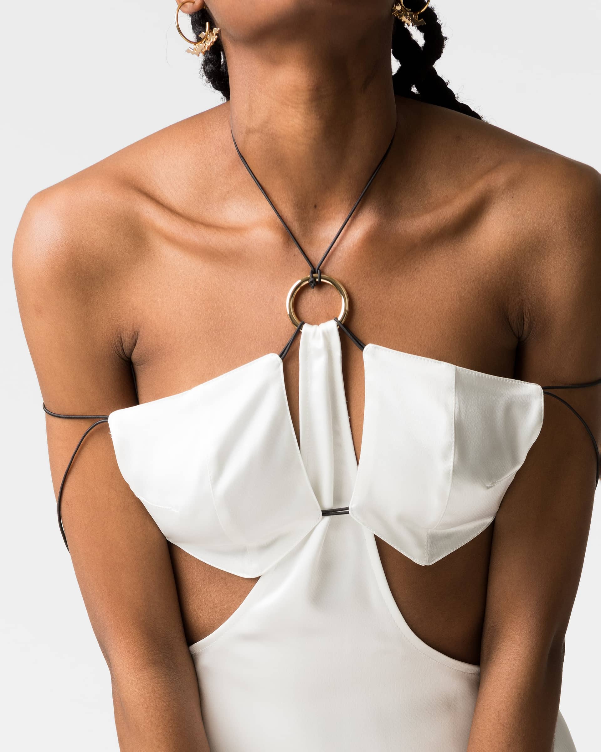 Emma mini dress in White made by DIVALO