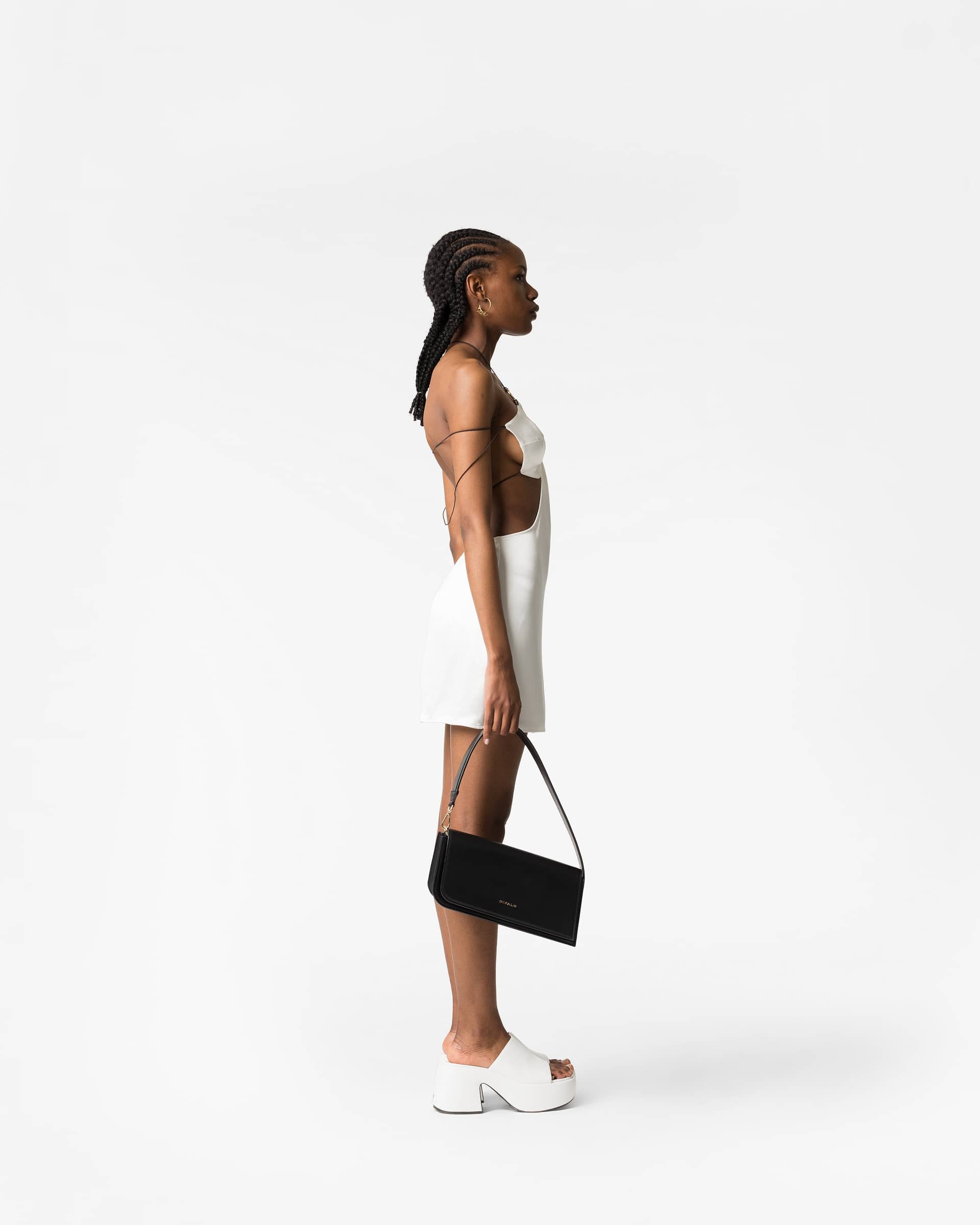 Emma mini dress in White made by DIVALO