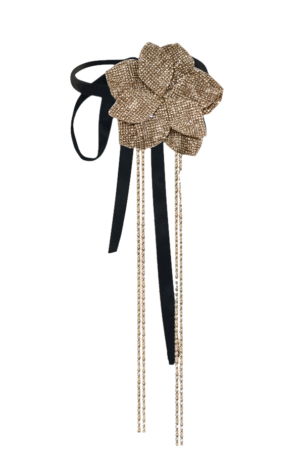 CRYSTAL FLOWER CHOKER made by NUÉ