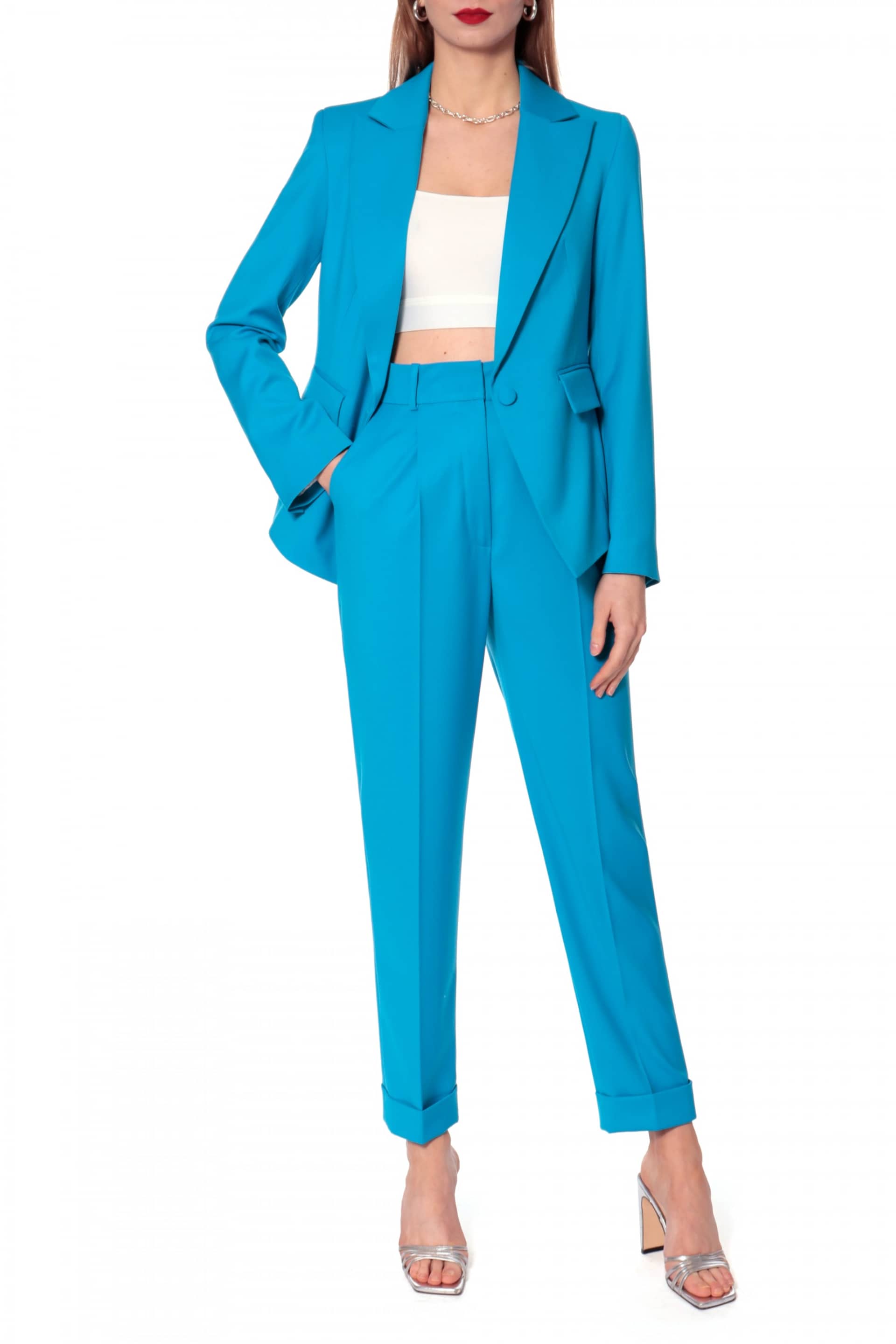 Blazer Angela Blue Jewel in Blue made by HALEWSKI