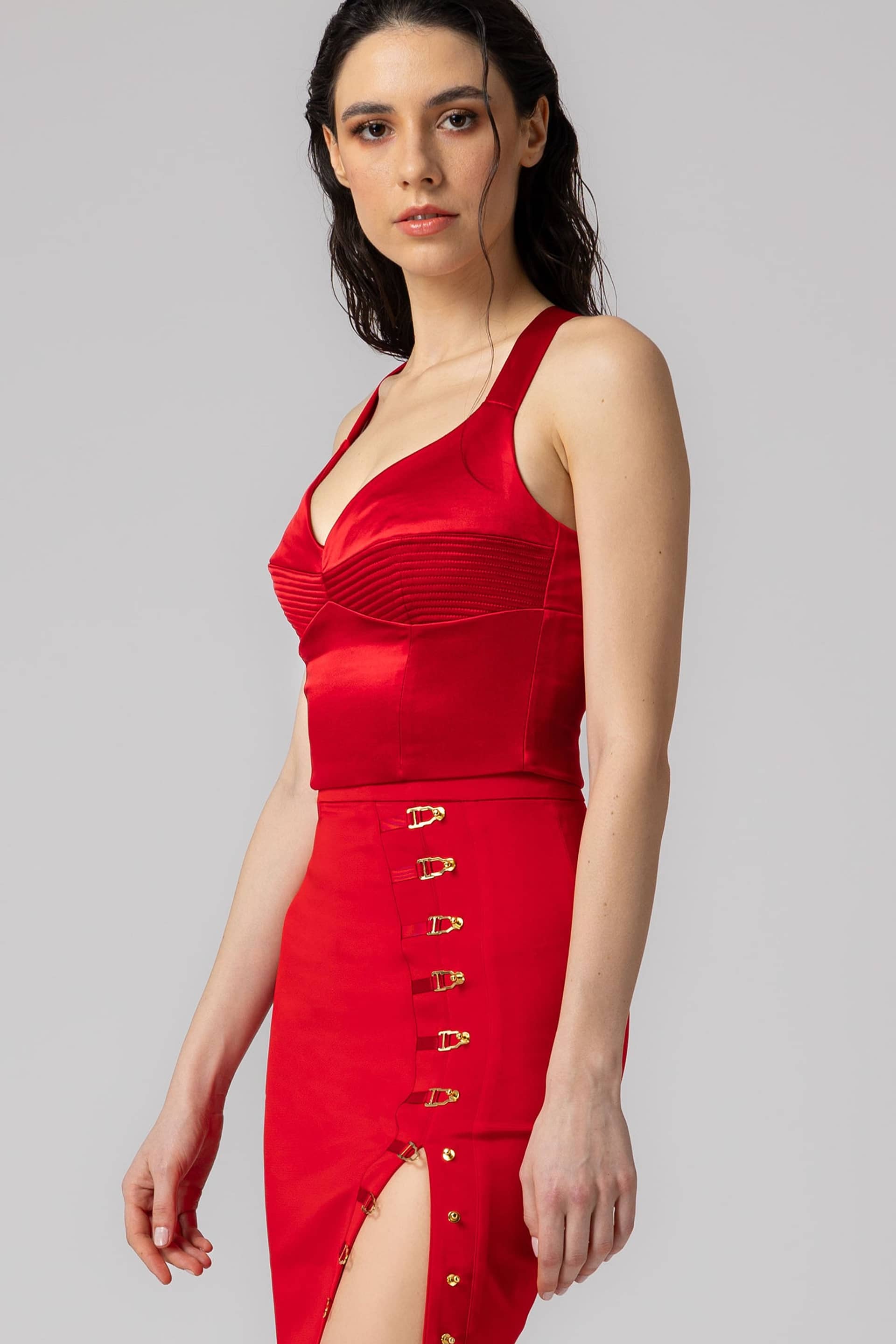 Haze Bra Top Red made by MURMUR