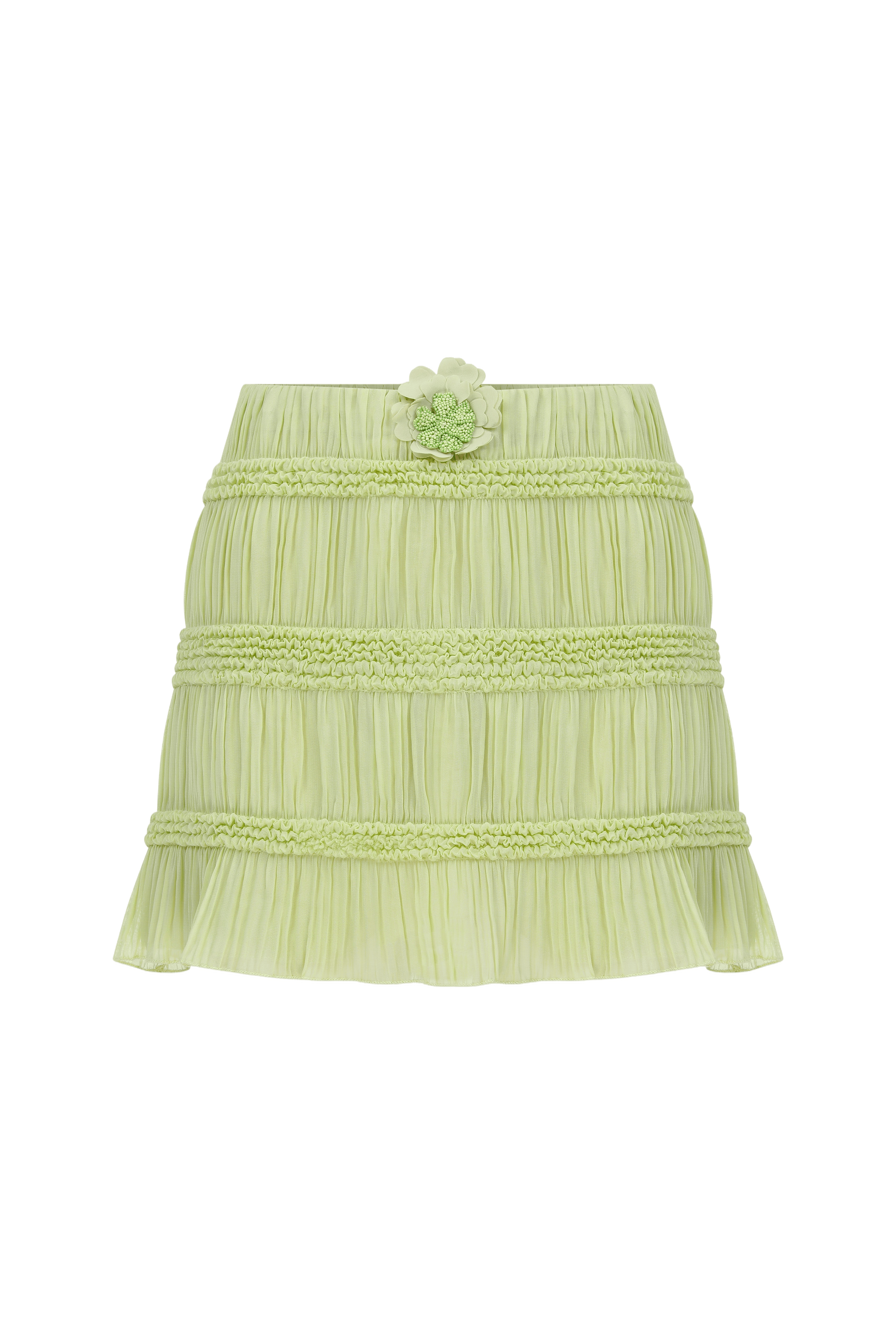 Sage Flora Skirt made by Declara