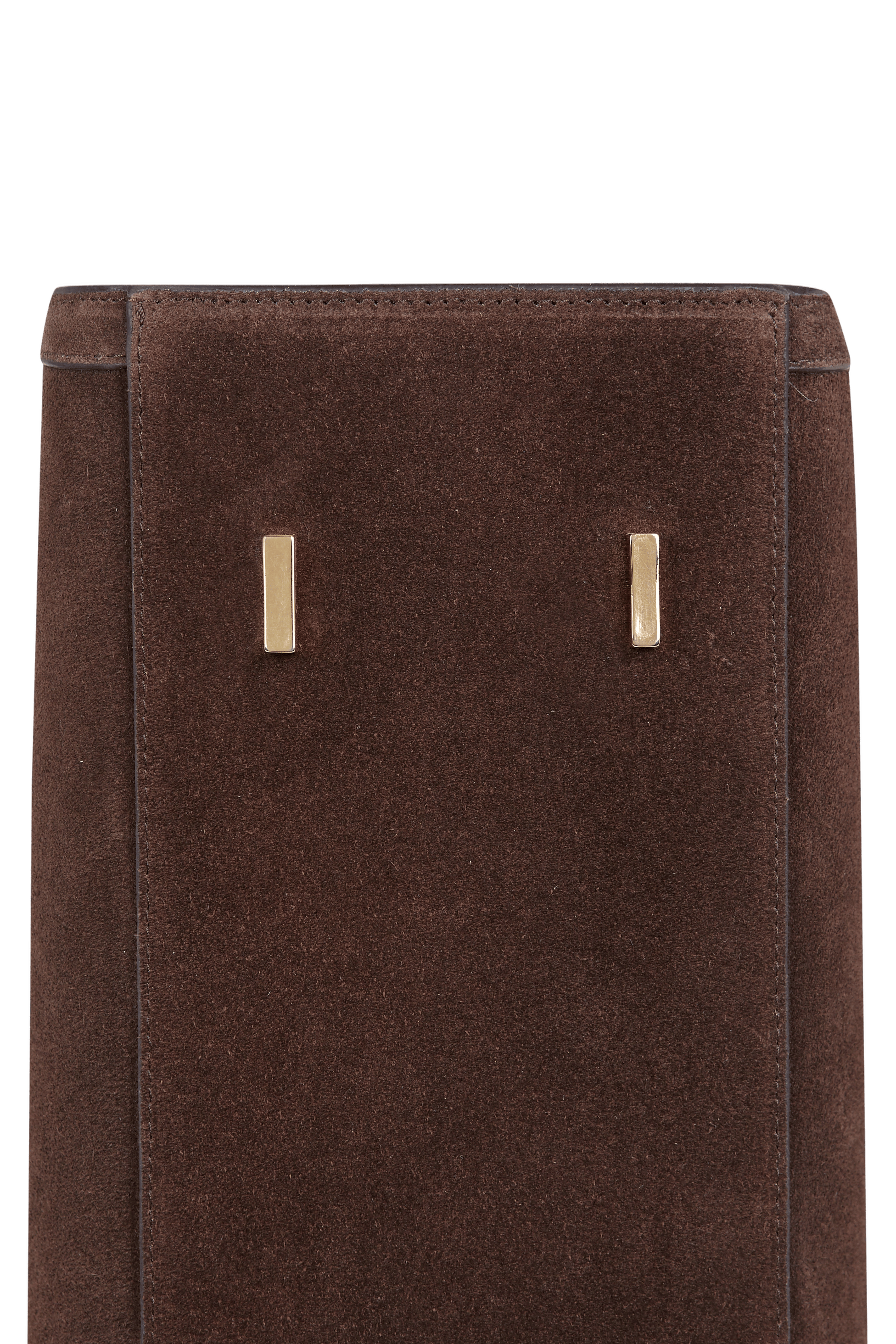 Shopping Bag Chocolat Suede made by Saonara