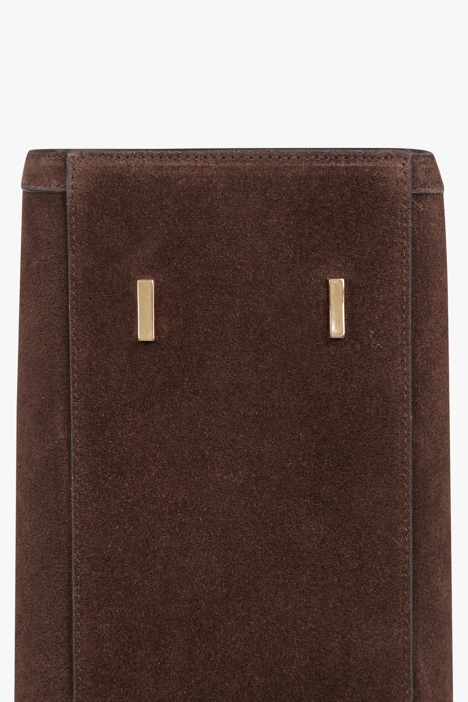 Shopping Bag Chocolat Suede made by Saonara