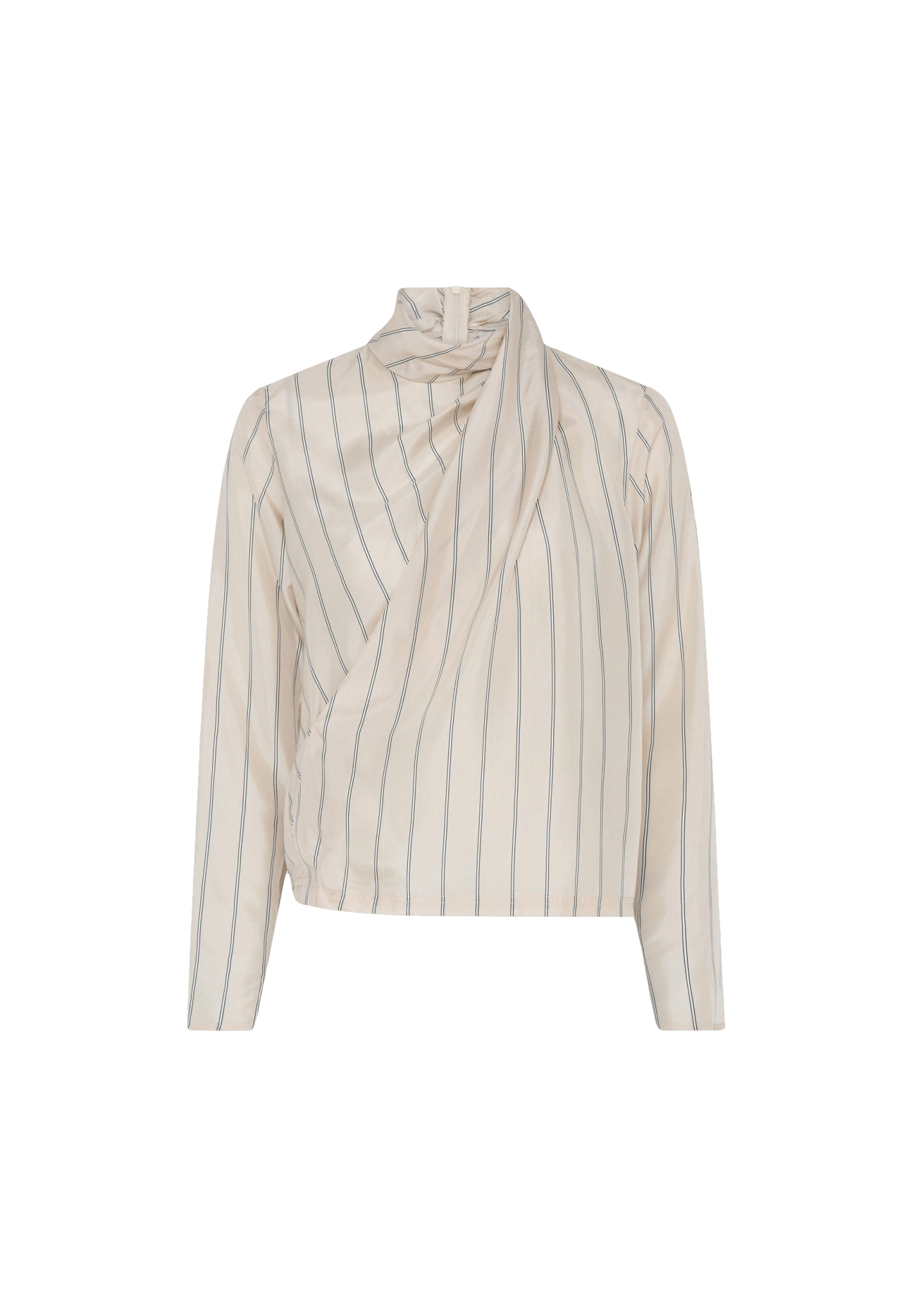 Chelsea Blouse - Creme Stripe in Beige made by HERSKIND
