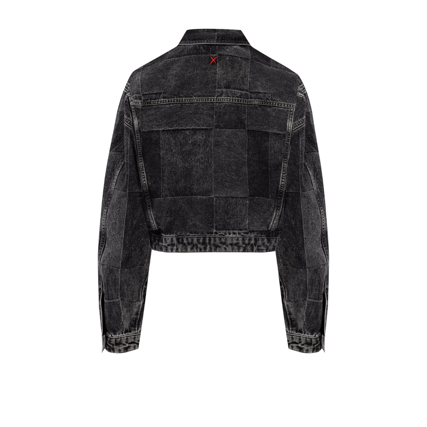 YOUR *ITCH COLORBLOCKED DENIM JACKET - JET BLACK made by PCFG