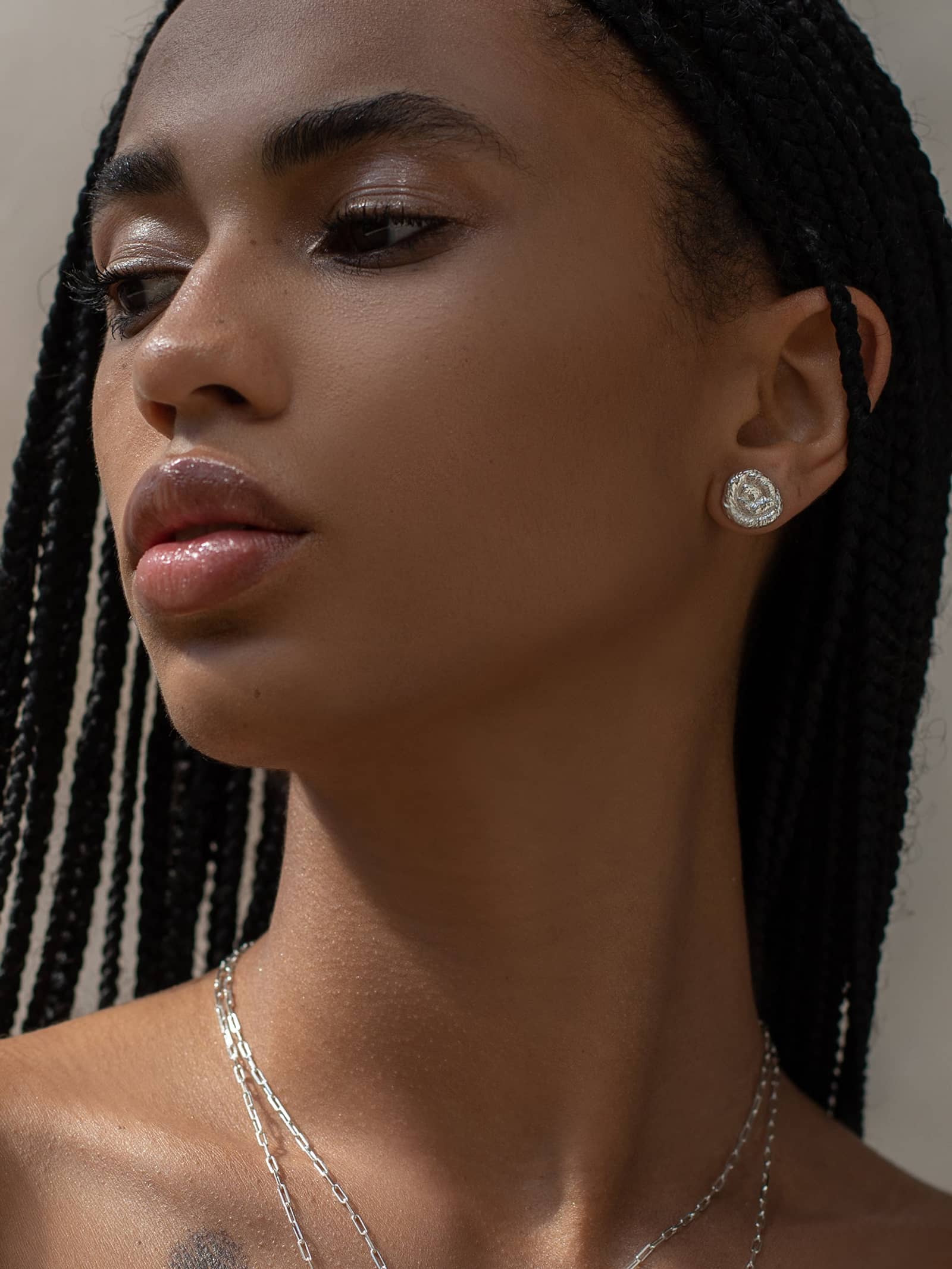 Nautilus Earrings Silver in Silver made by Eva Remenyi