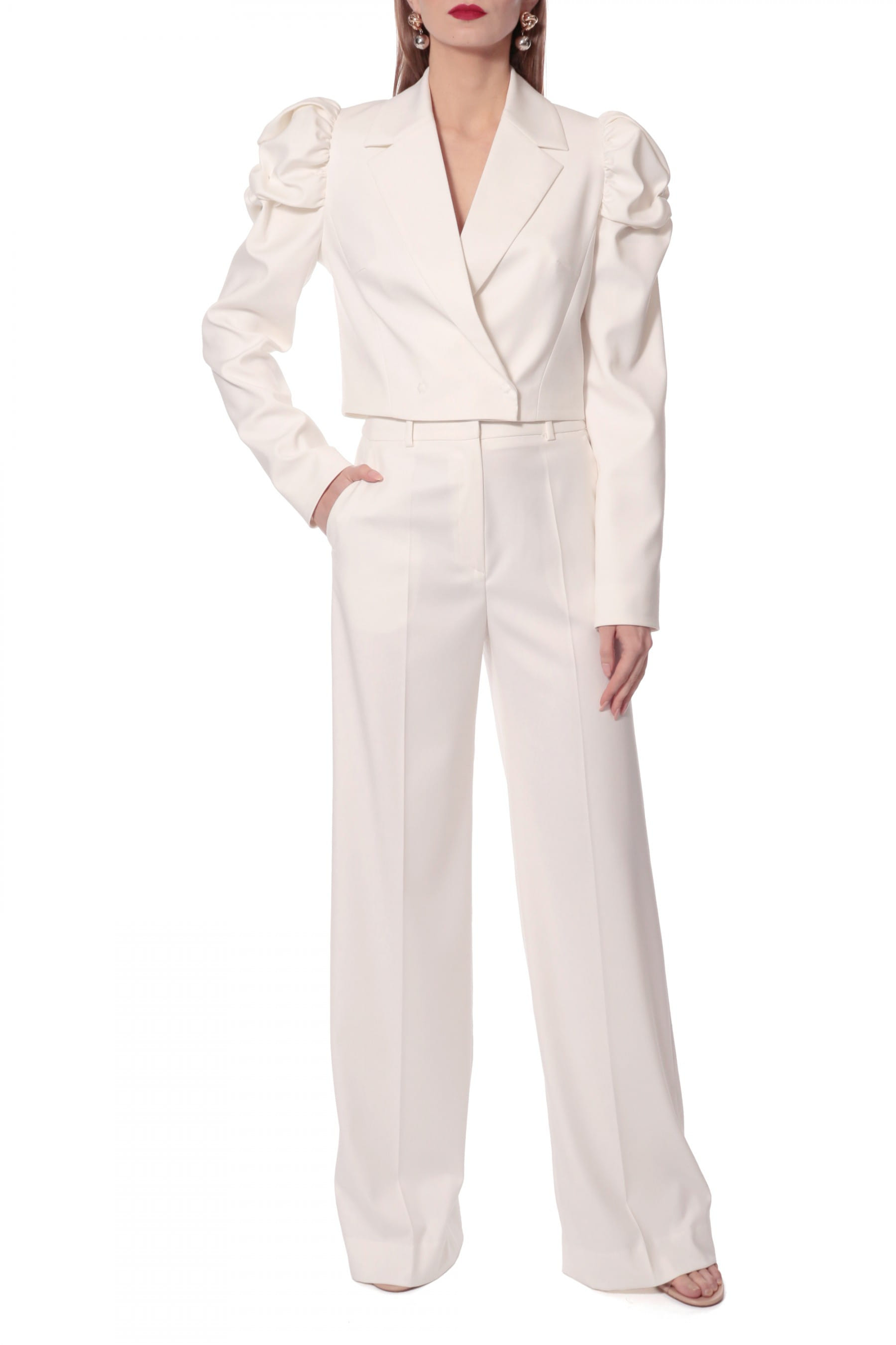 Pants Suzie Aesthetic White made by HALEWSKI