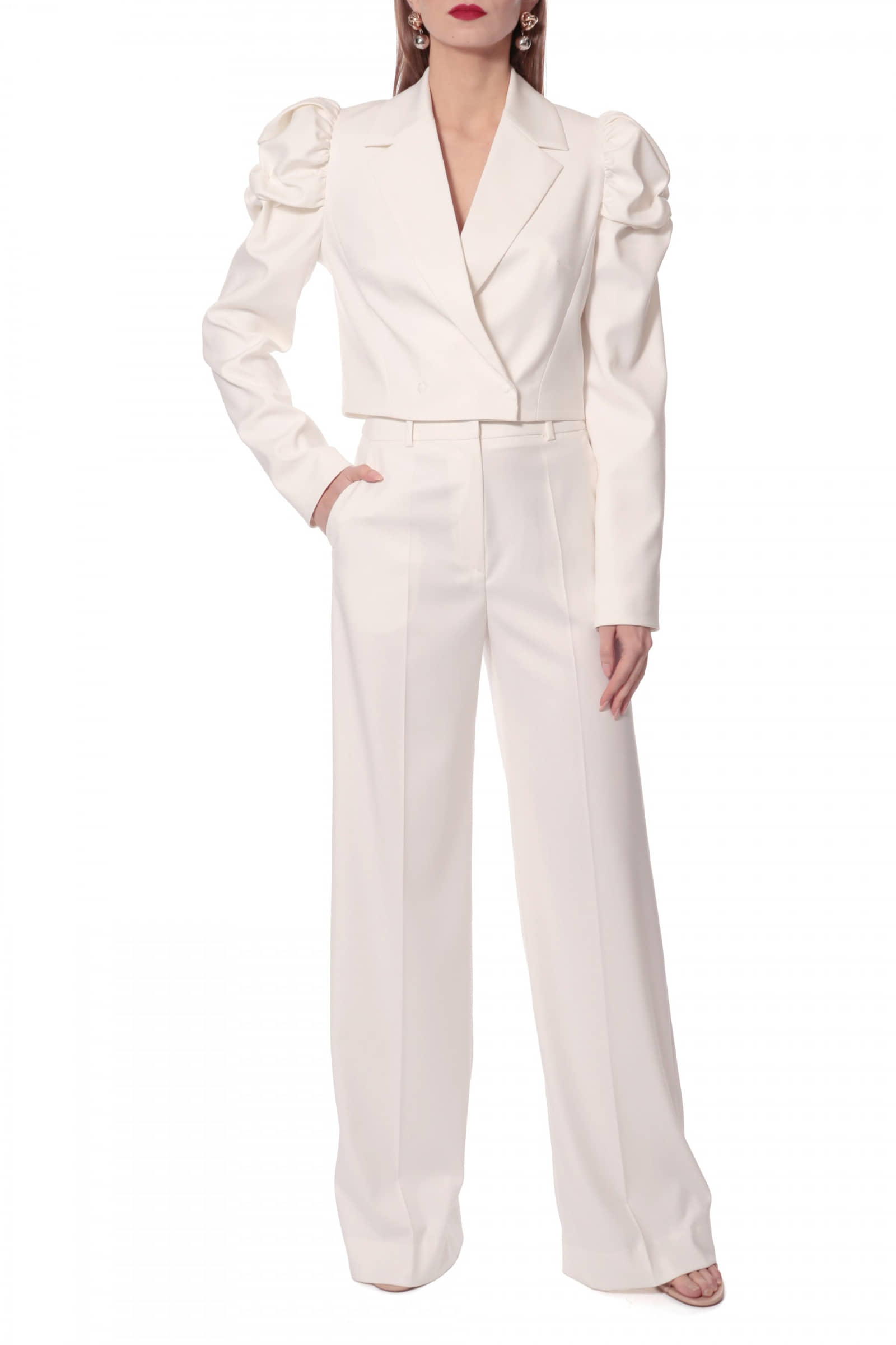 Pants Suzie Aesthetic White made by HALEWSKI