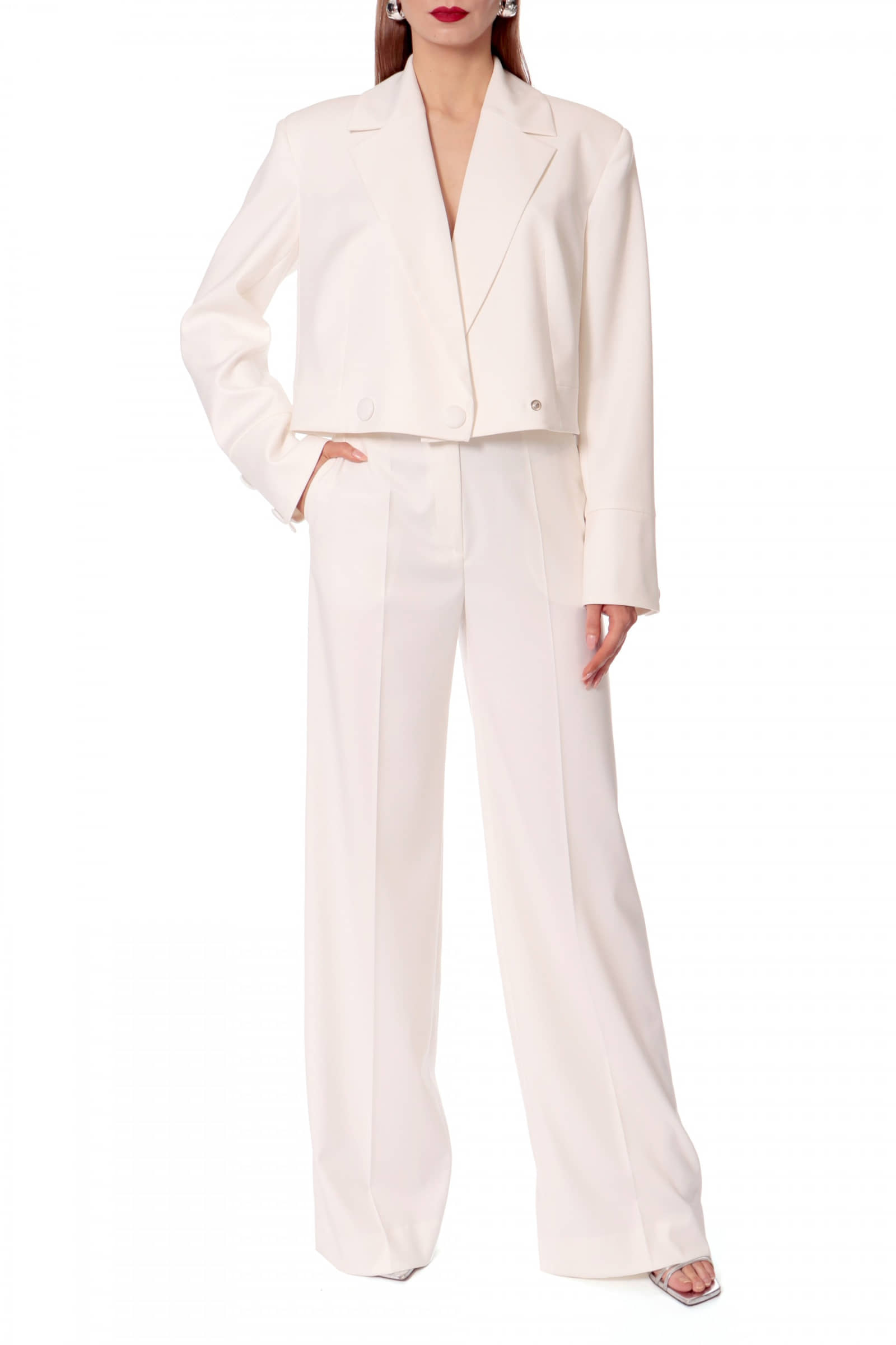 Pants Suzie Aesthetic White made by HALEWSKI