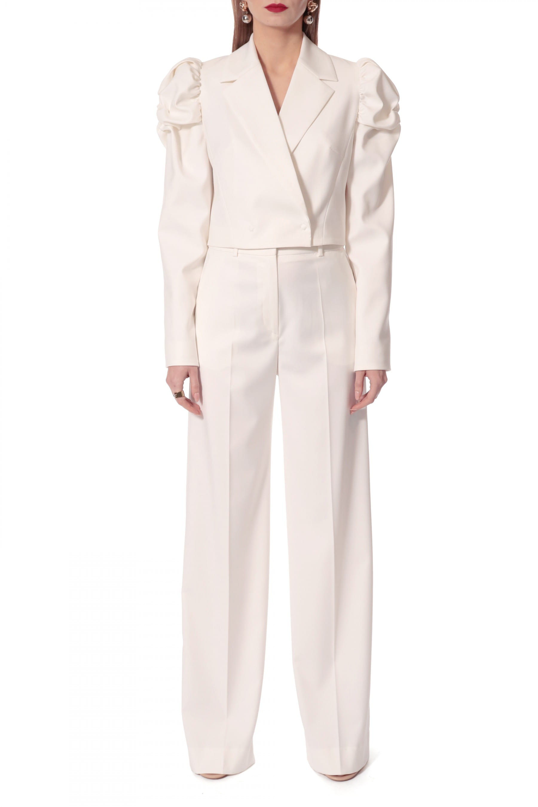 Pants Suzie Aesthetic White made by HALEWSKI