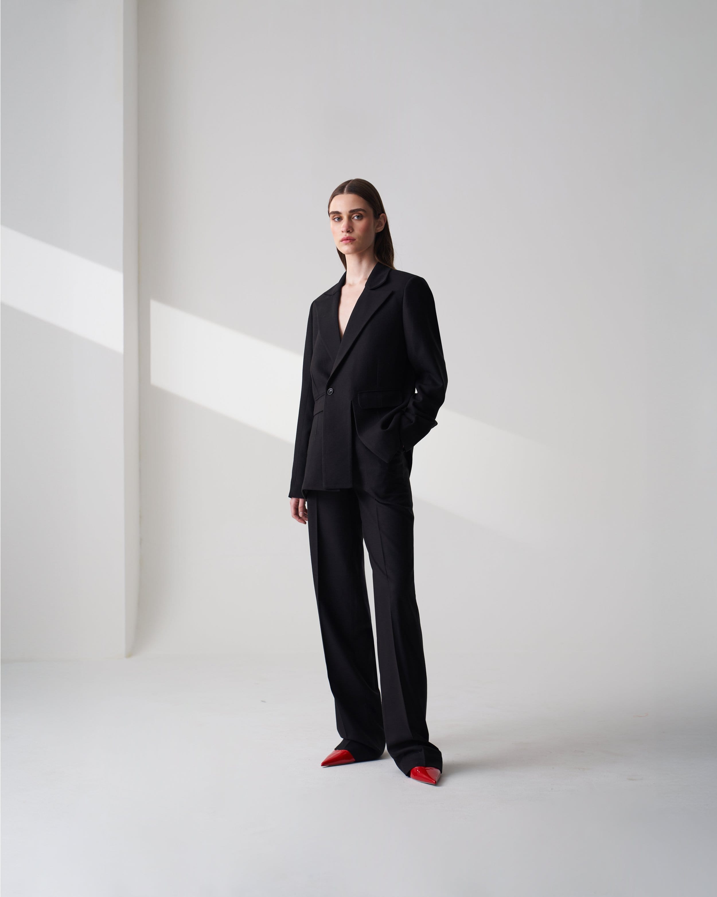 Wool Blend Twill Trousers made by Szabo Sihag