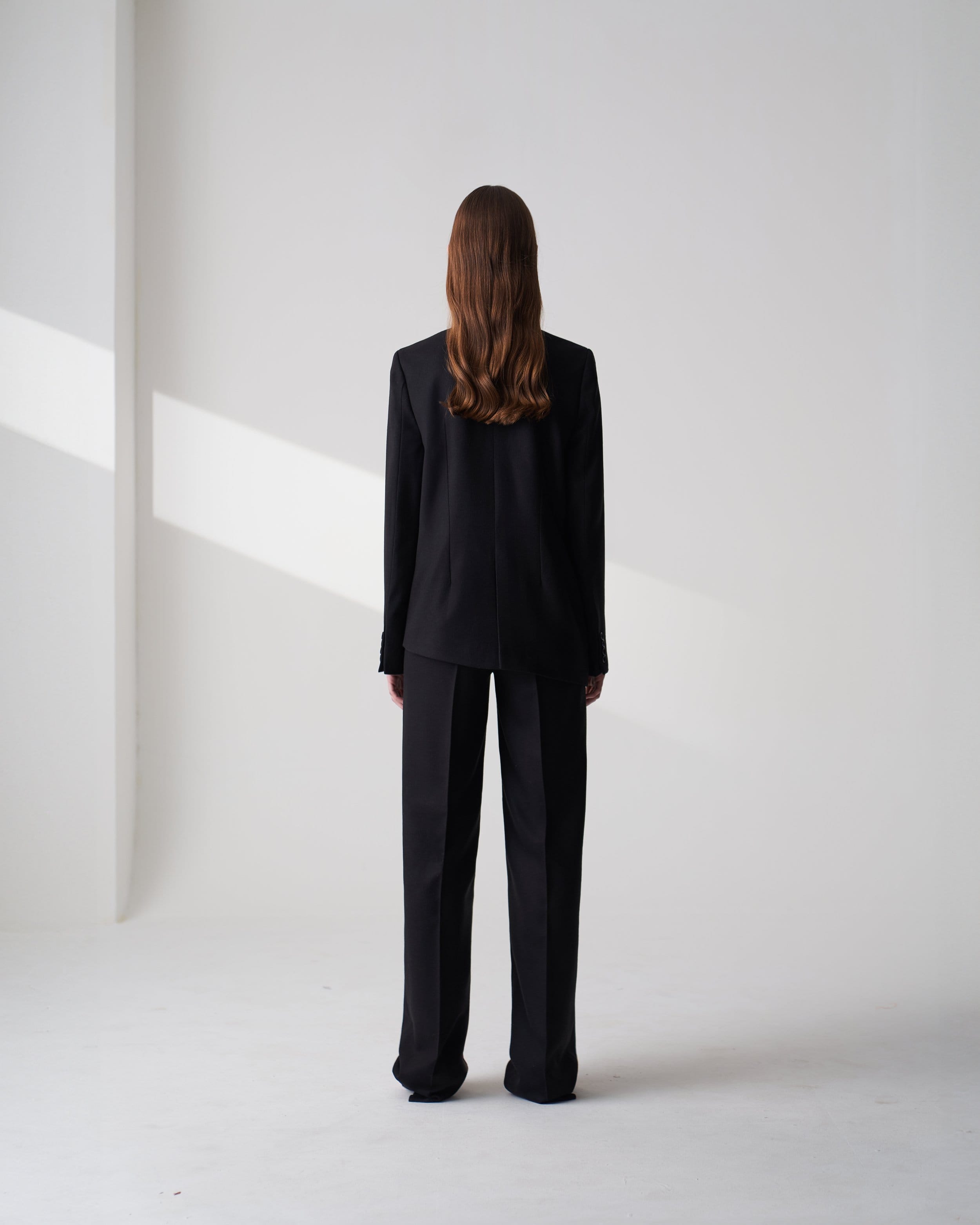 Wool Blend Twill Trousers made by Szabo Sihag