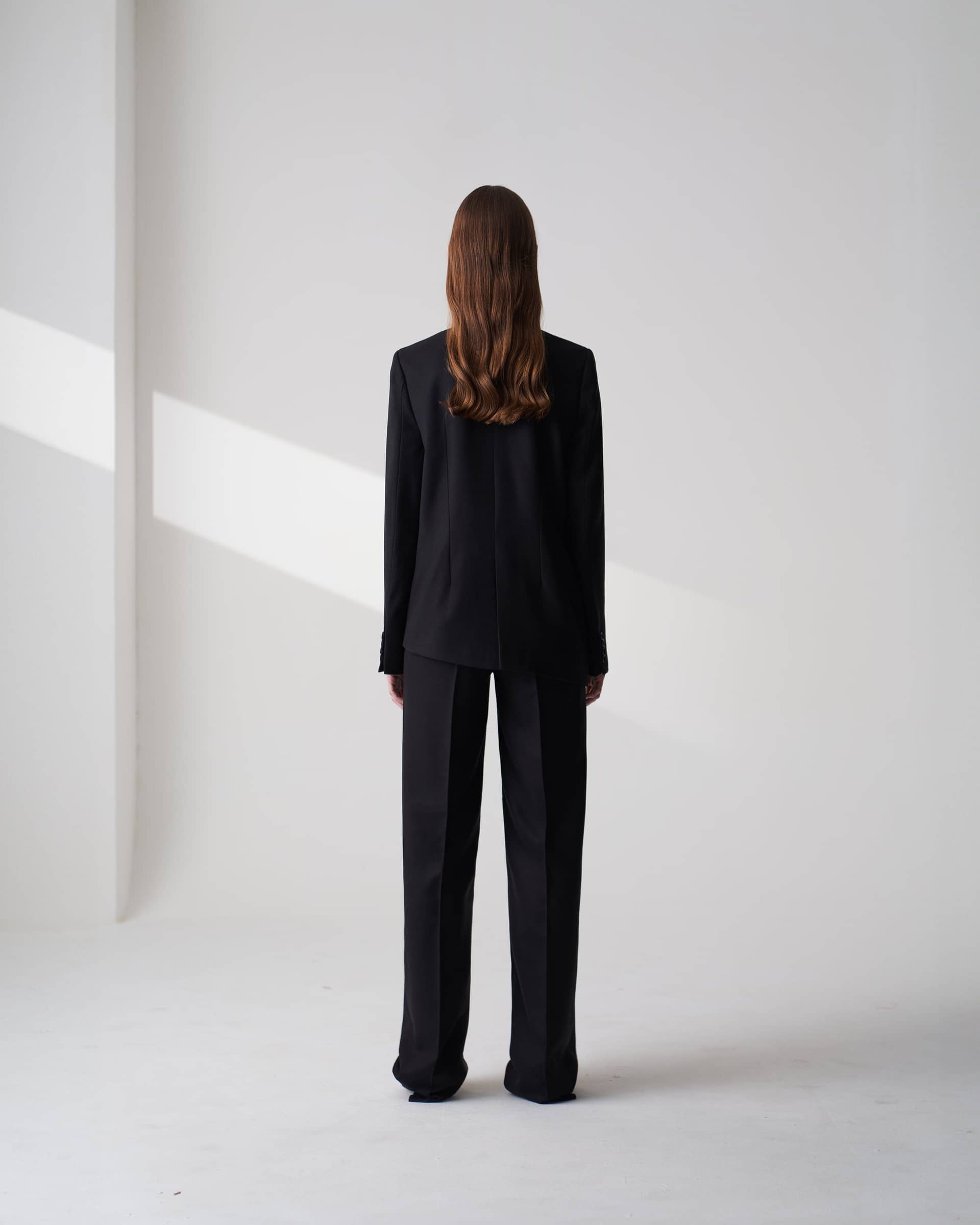 Wool Blend Twill Trousers made by Szabo Sihag