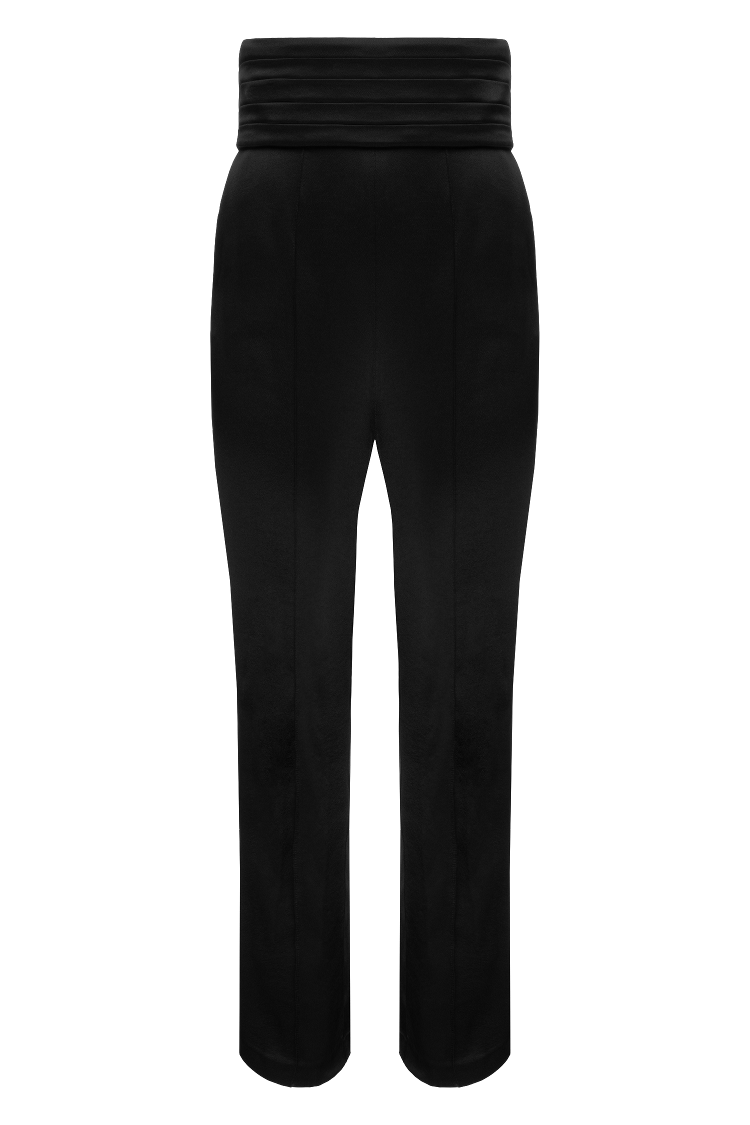 Satin Tuxedo Trousers made by Maria Kokhia