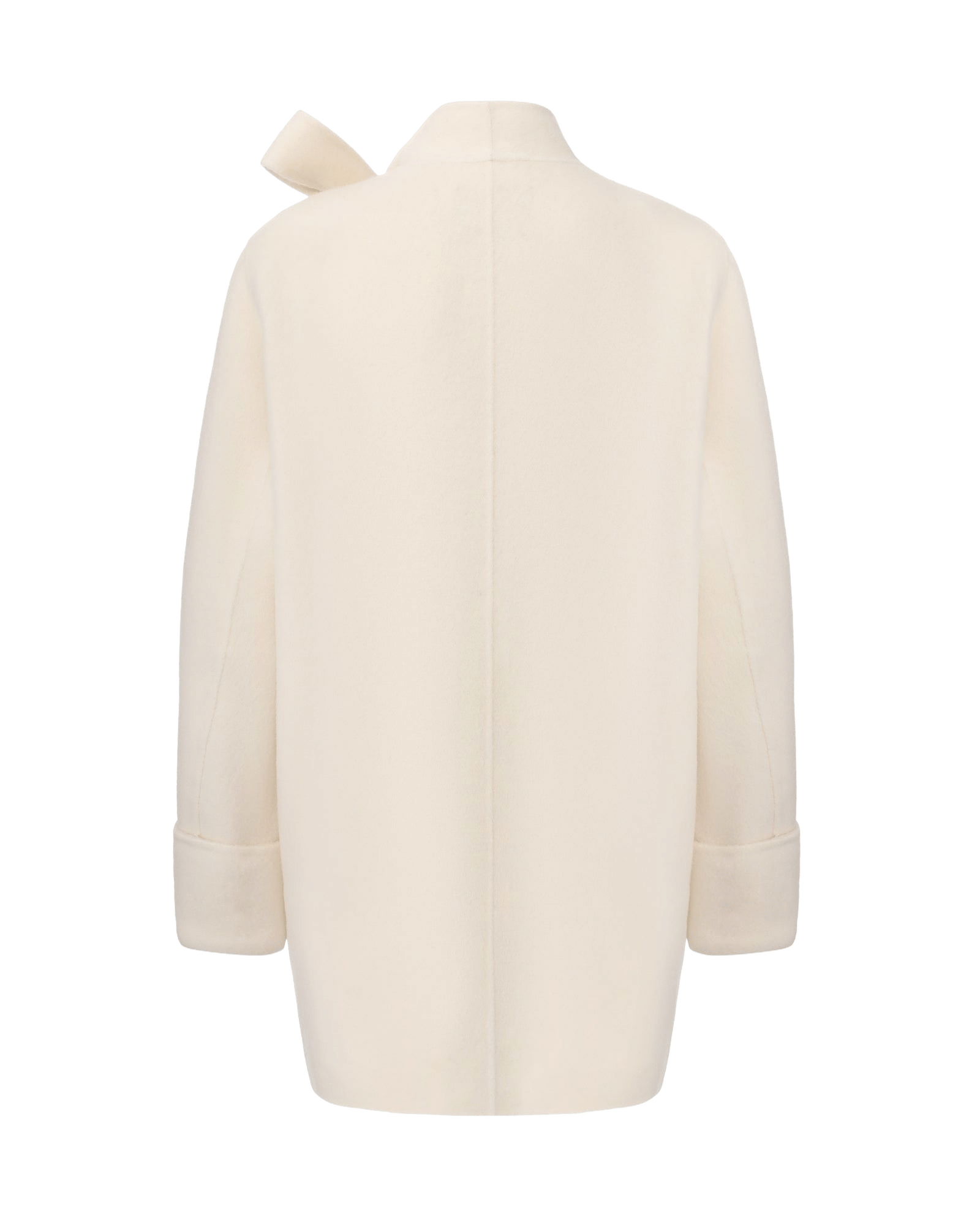 Juliette Cocoon Coat (White) made by Nana Jacqueline