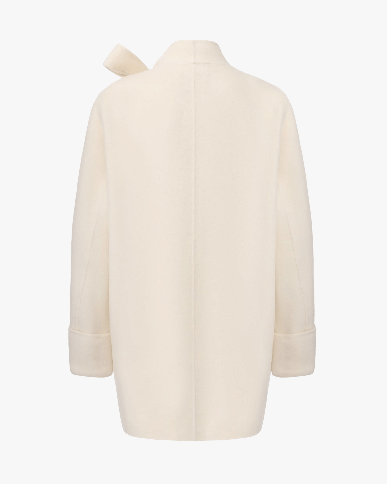 Juliette Cocoon Coat (White) made by Nana Jacqueline