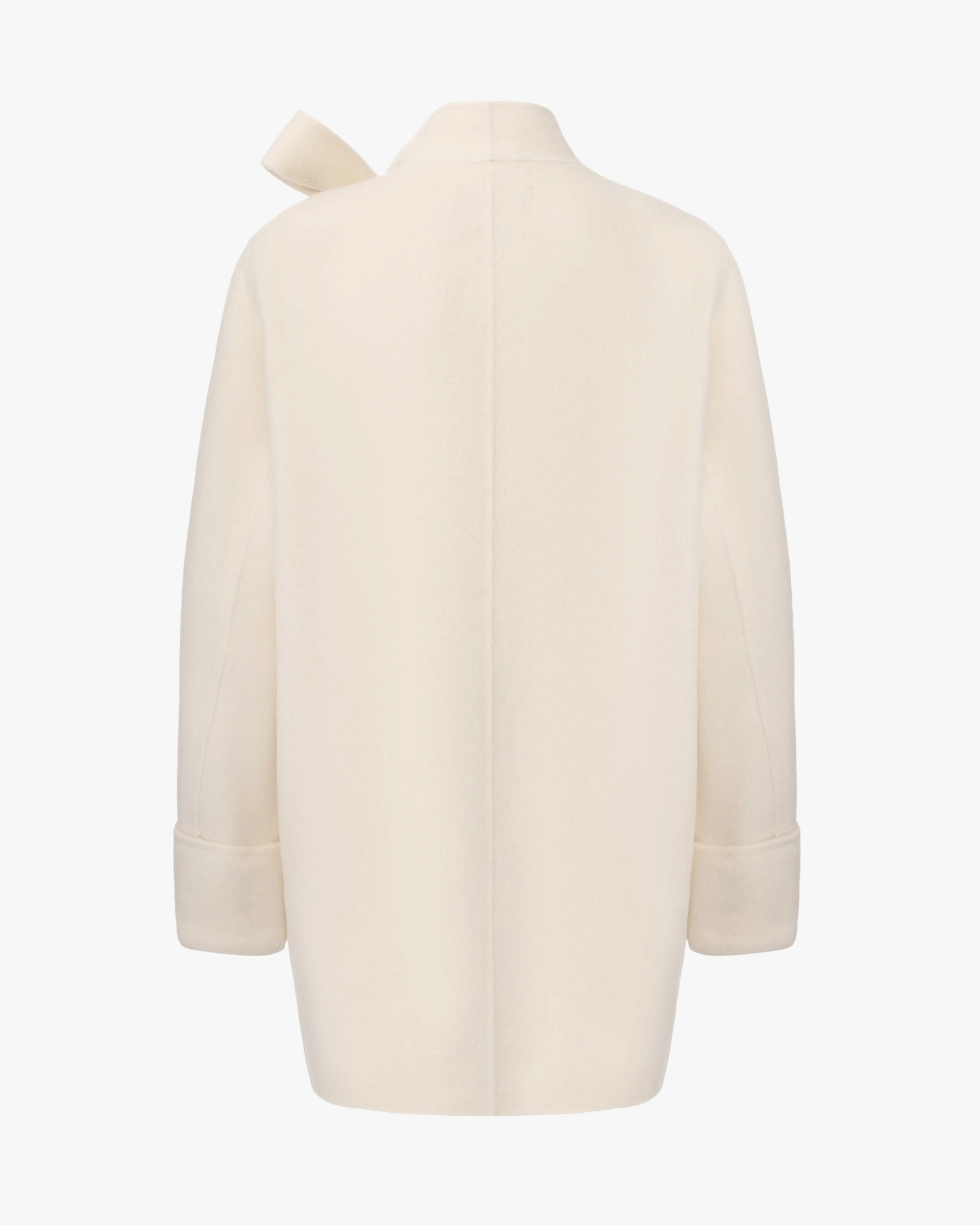 Juliette Cocoon Coat (White) made by Nana Jacqueline