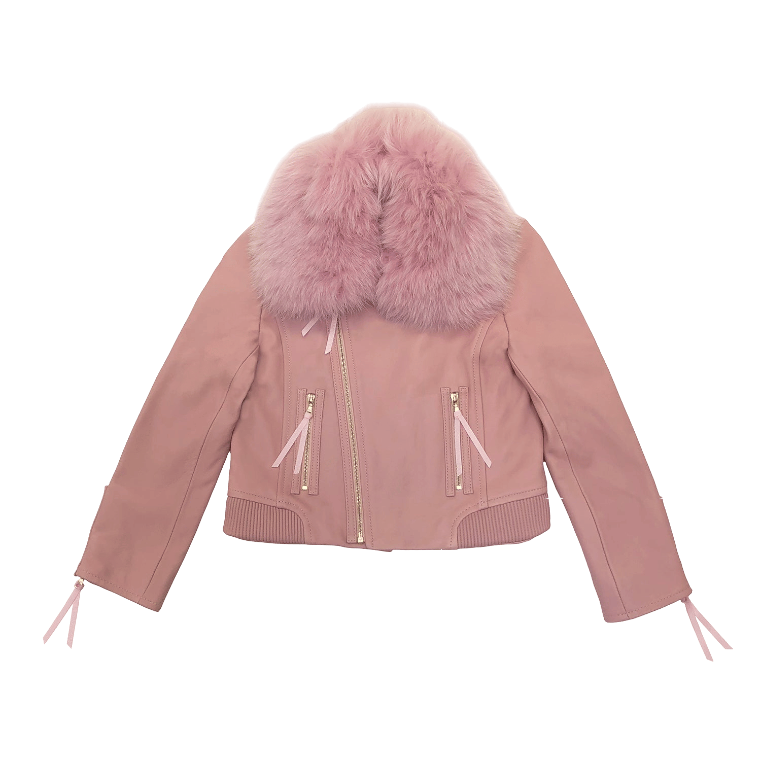 Lara Moto Jacket With Fur made by SEMSEM