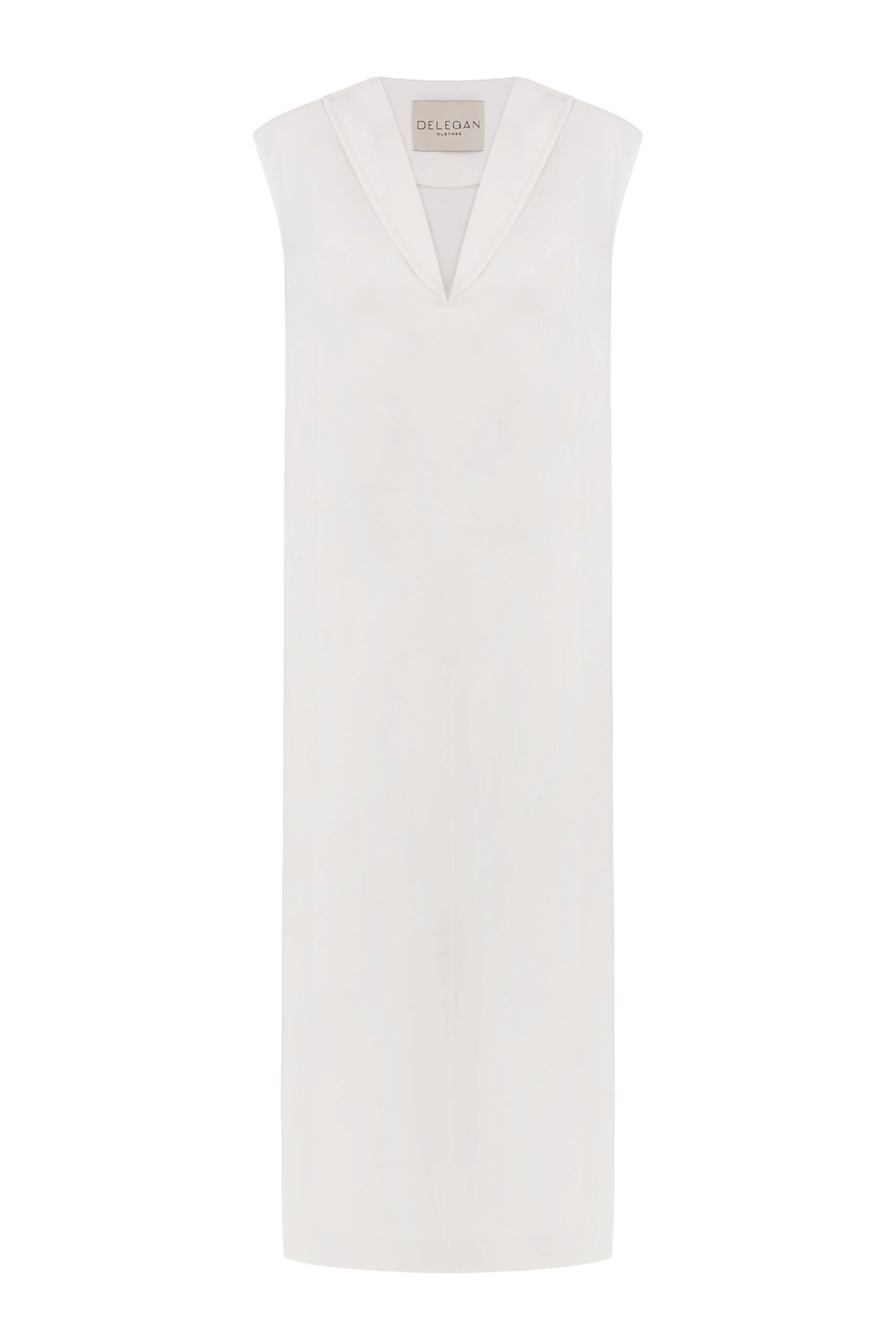 DRESS WITH EMBROIDERED COLLAR made by DELEGAN Clothes