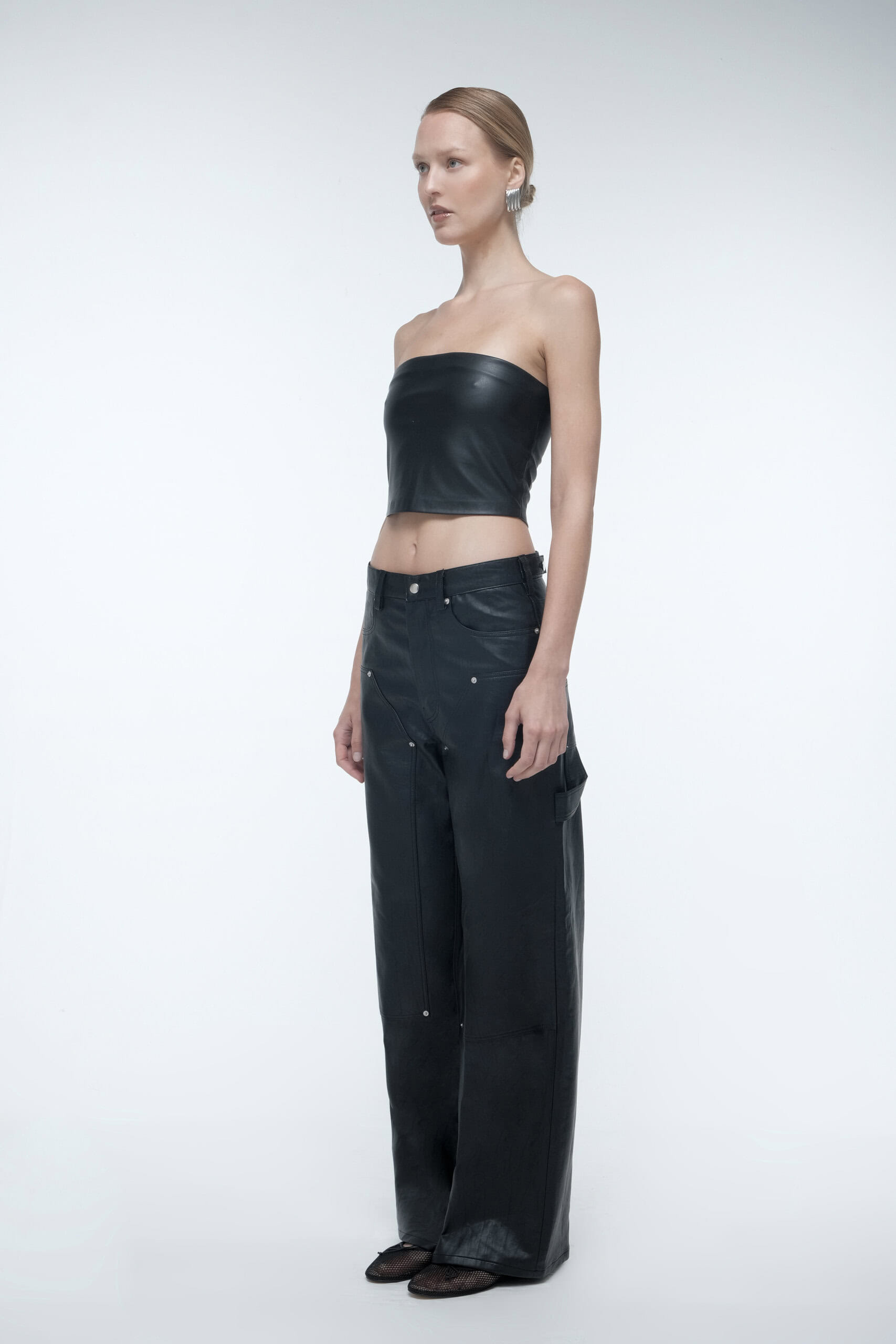 Vegan leather trousers made by AFTERHOURS