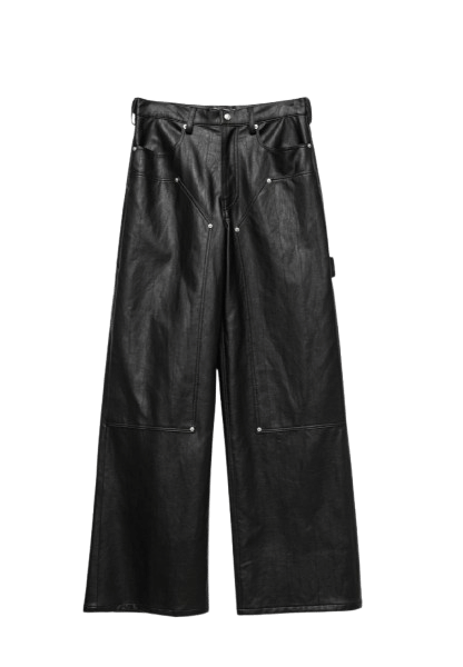 Vegan leather trousers made by AFTERHOURS