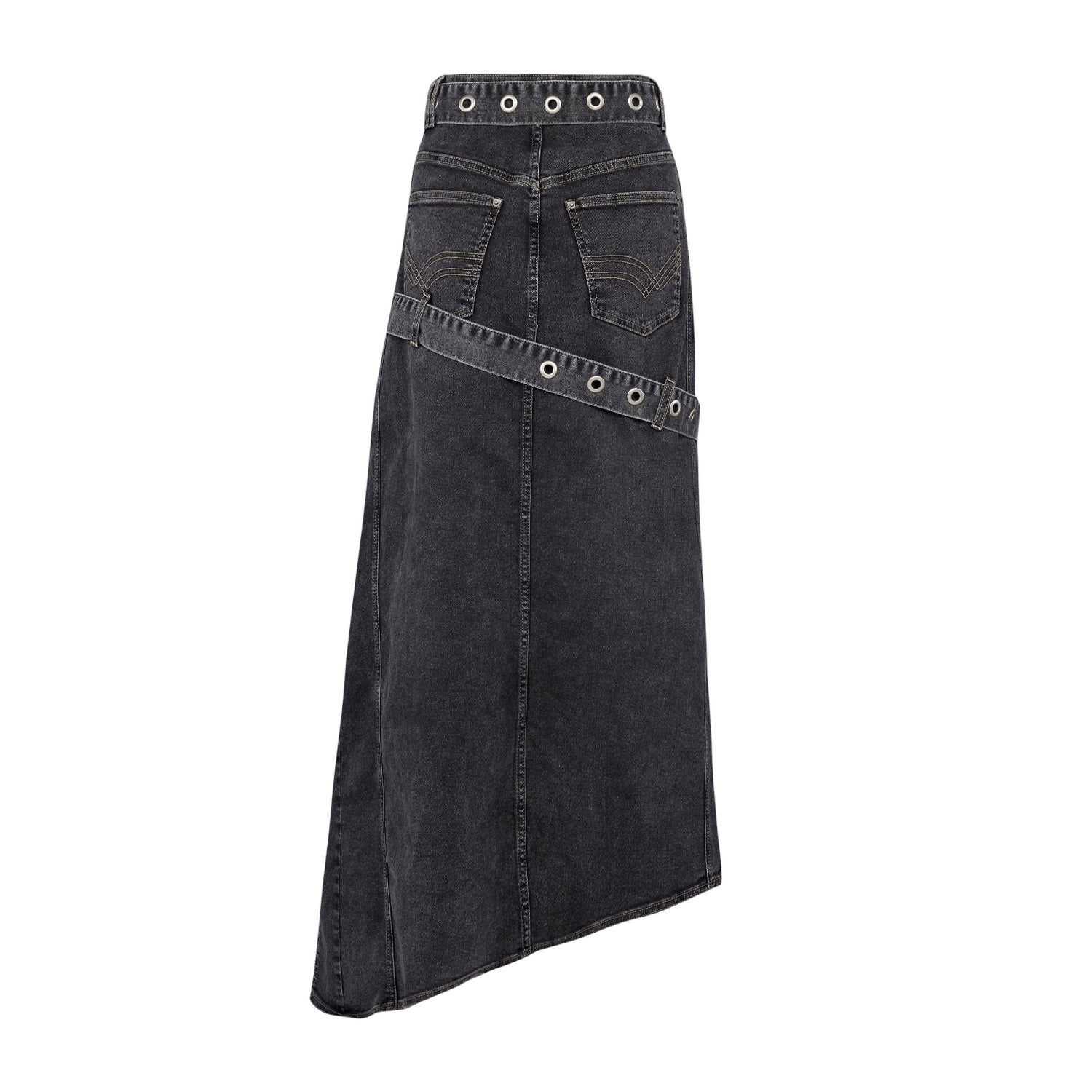 YOUR *ITCH COLORBLOCKED DENIM SKIRT made by PCFG