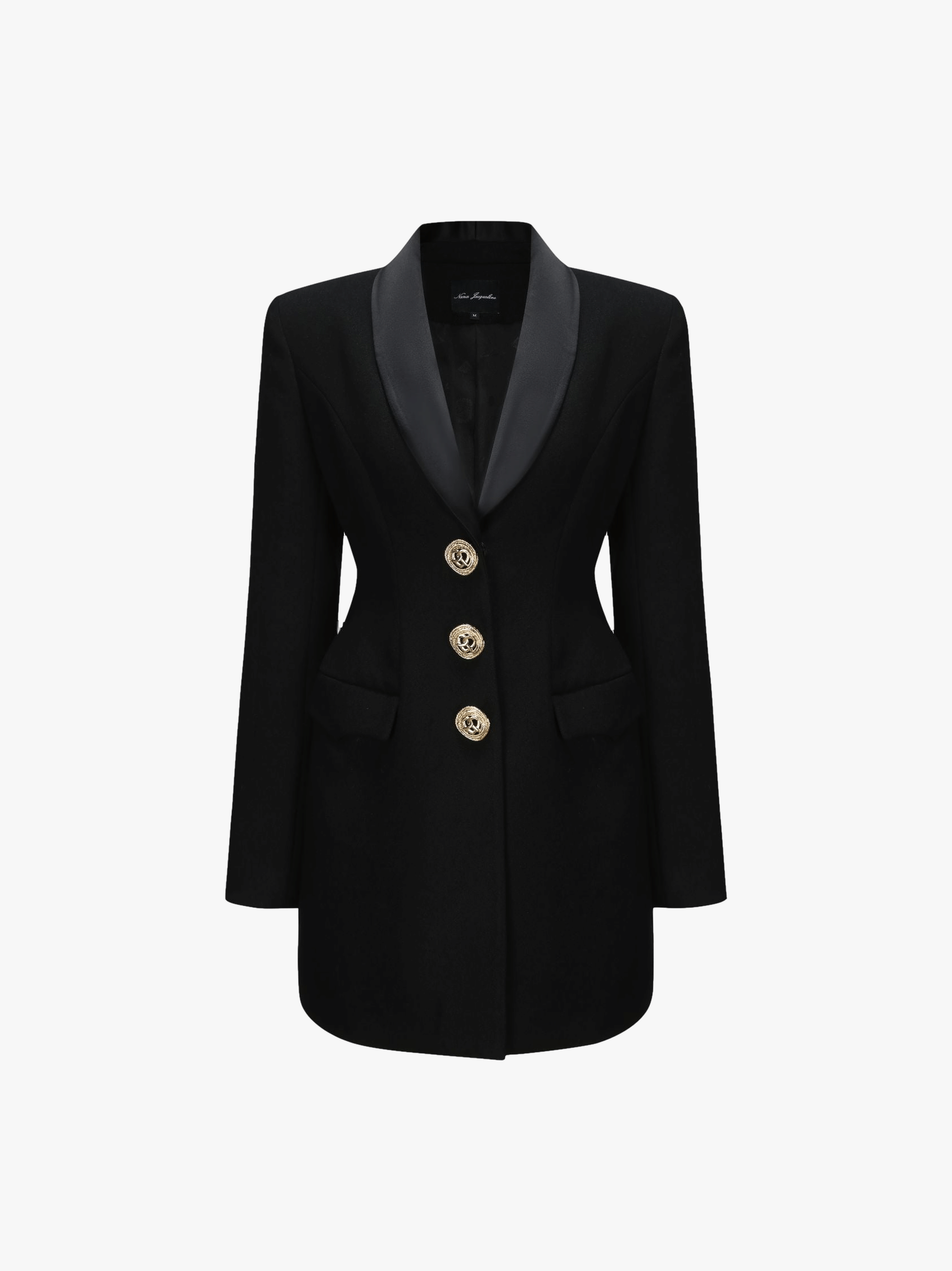 Sasha Suit Jacket (Black) in Black made by Nana Jacqueline