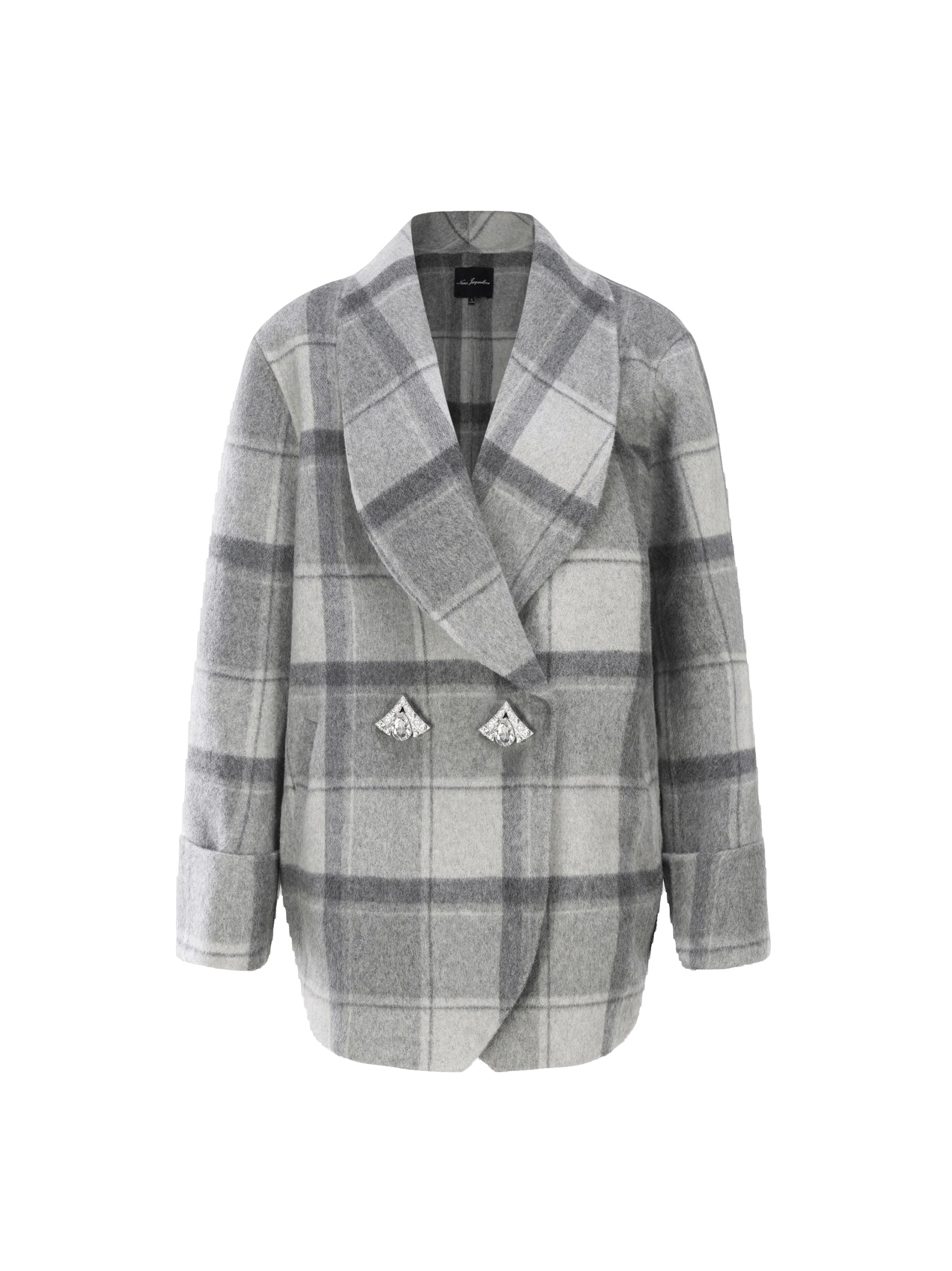 Emily Diamond Jacket in Grey made by Nana Jacqueline