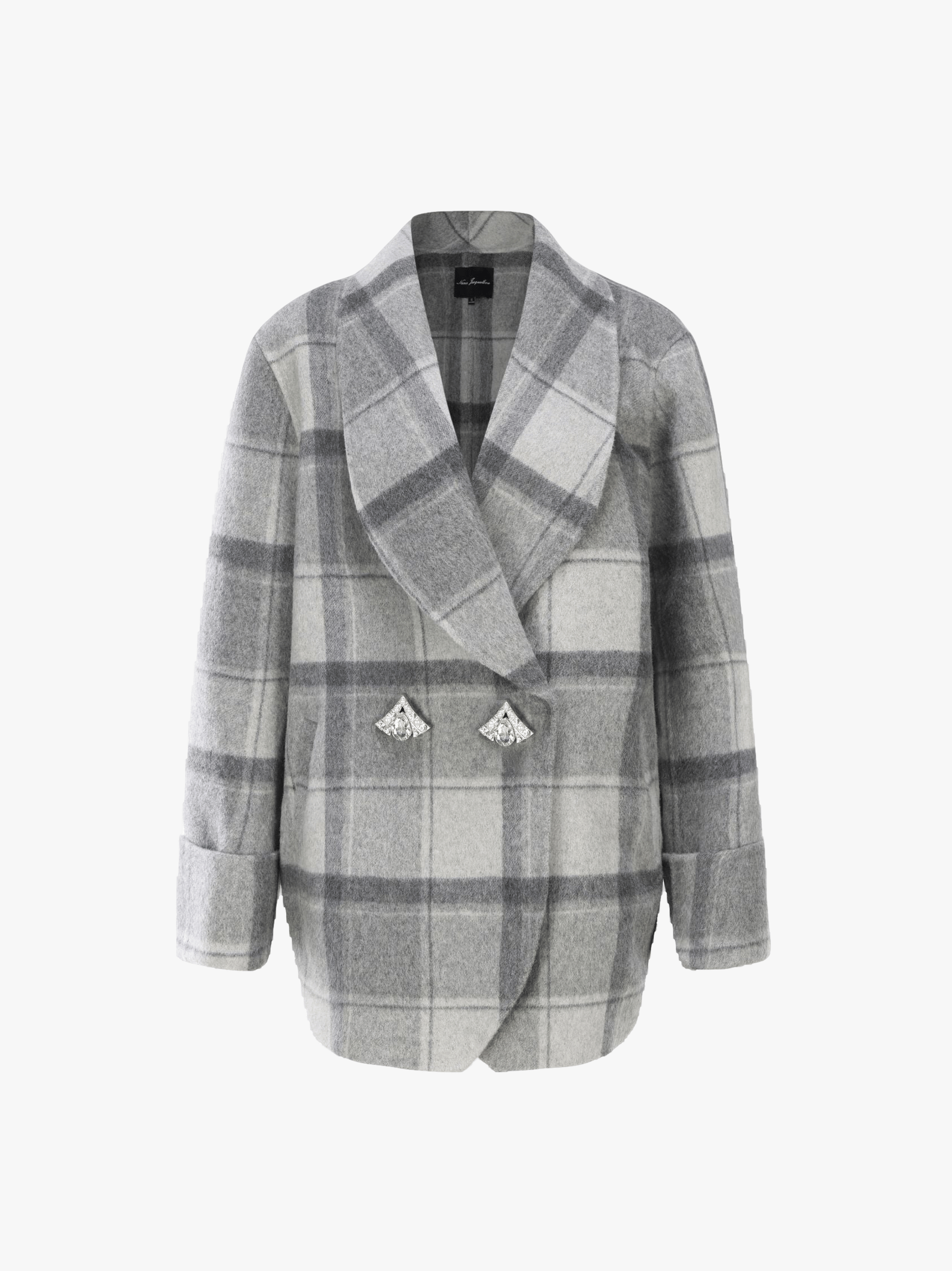 Emily Diamond Jacket in Grey made by Nana Jacqueline