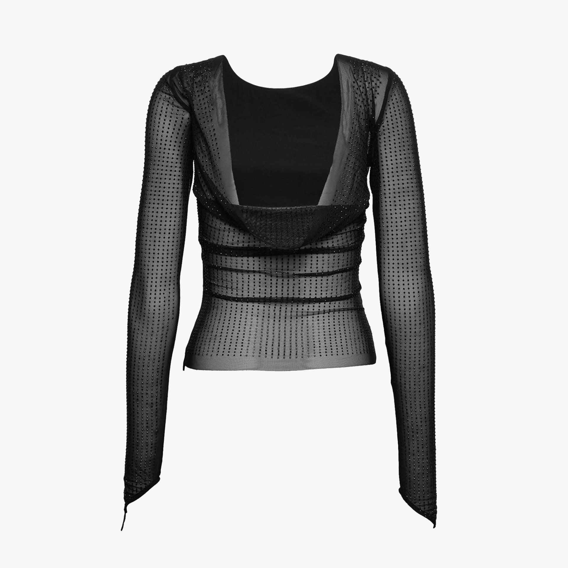 MESHA Rhinestone Blouse made by OW Collection