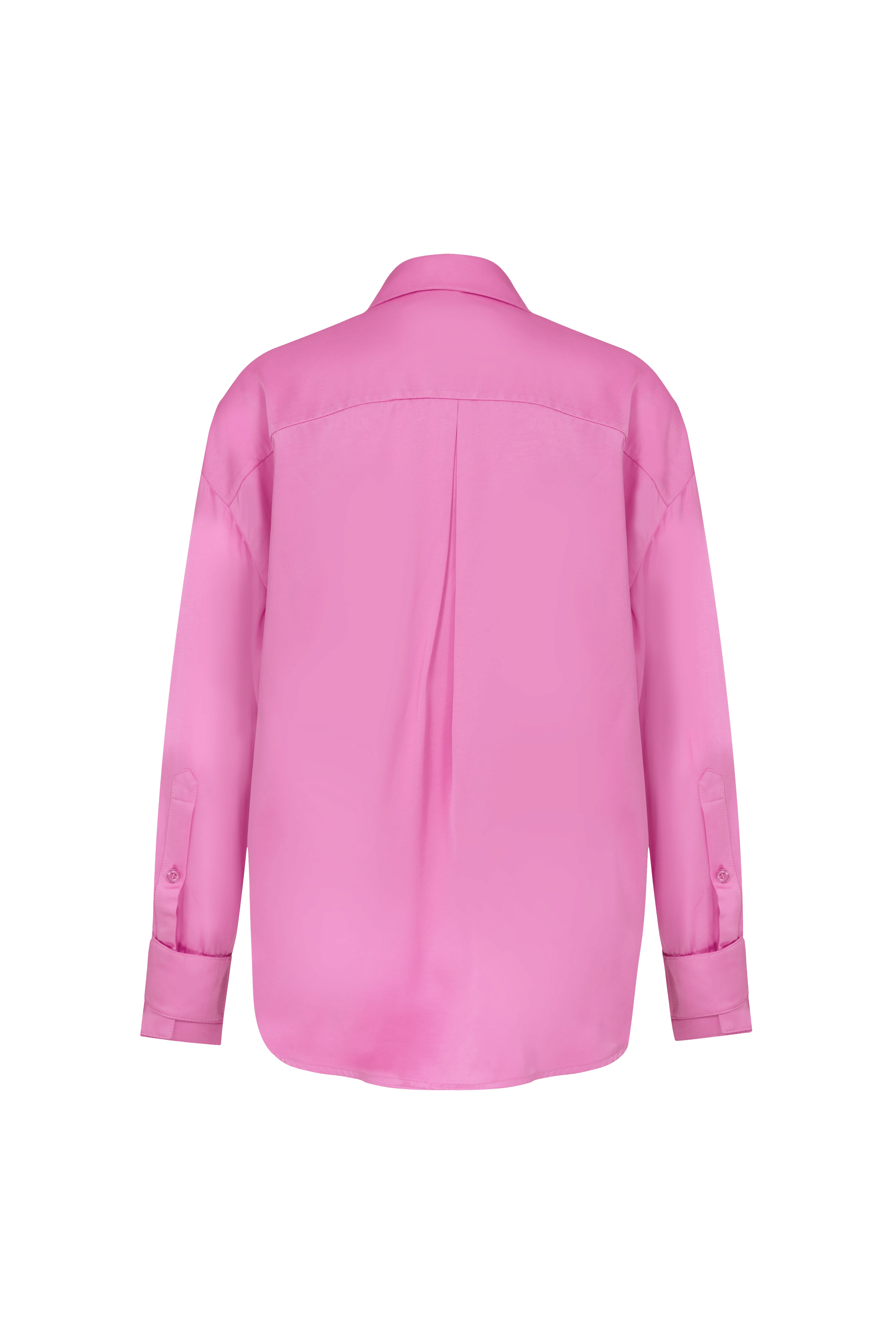 Ravenna Satin Shirt in Partfait Pink made by Nazli Ceren