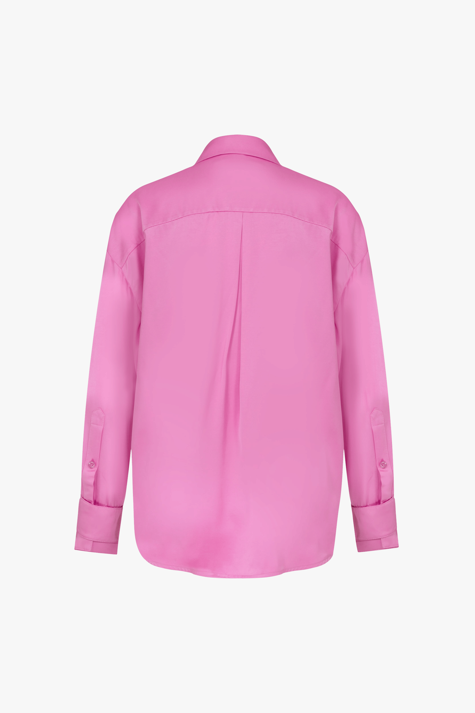 Ravenna Satin Shirt in Partfait Pink made by Nazli Ceren