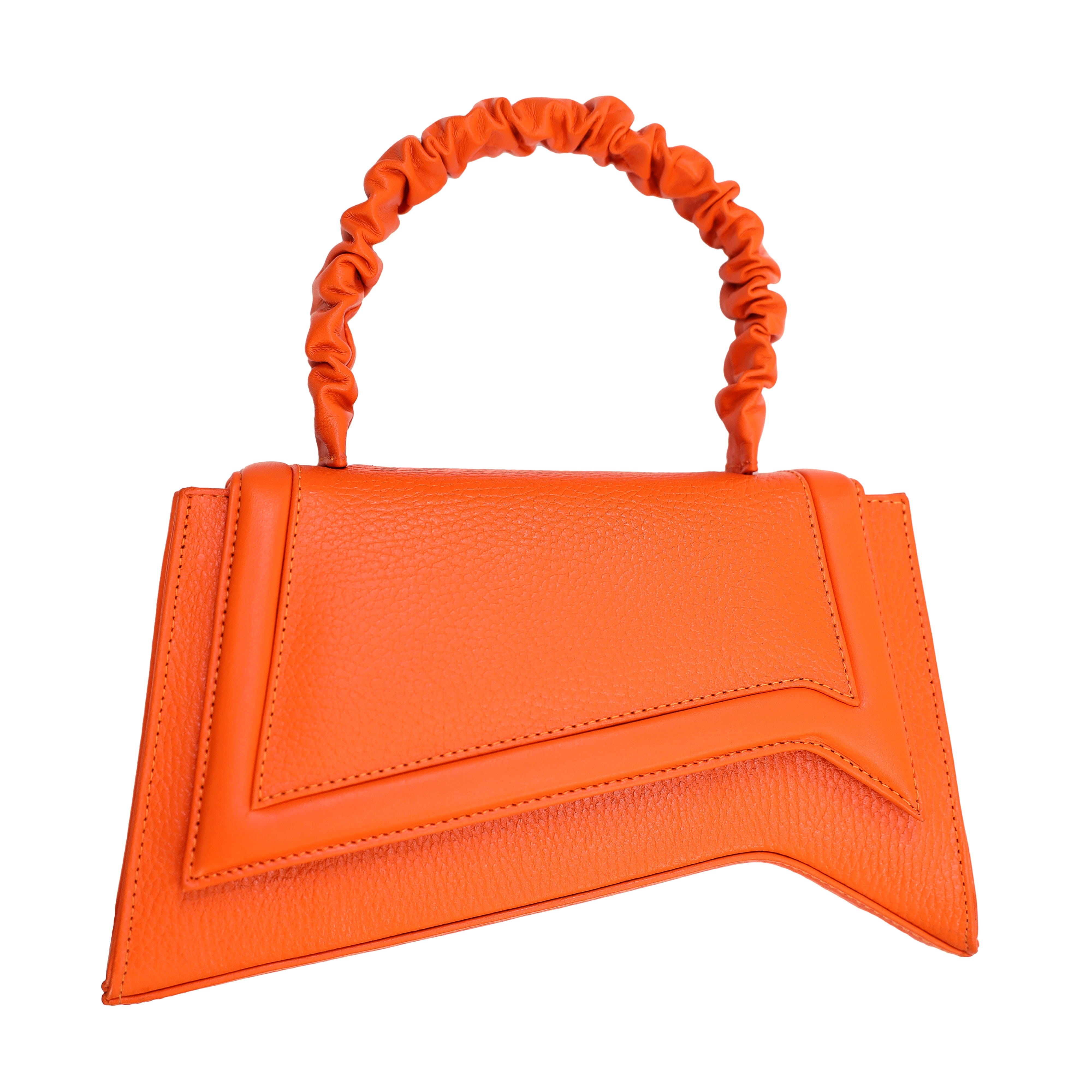 Asya - Tangerine Orange - Hand Bag made by ALIEL