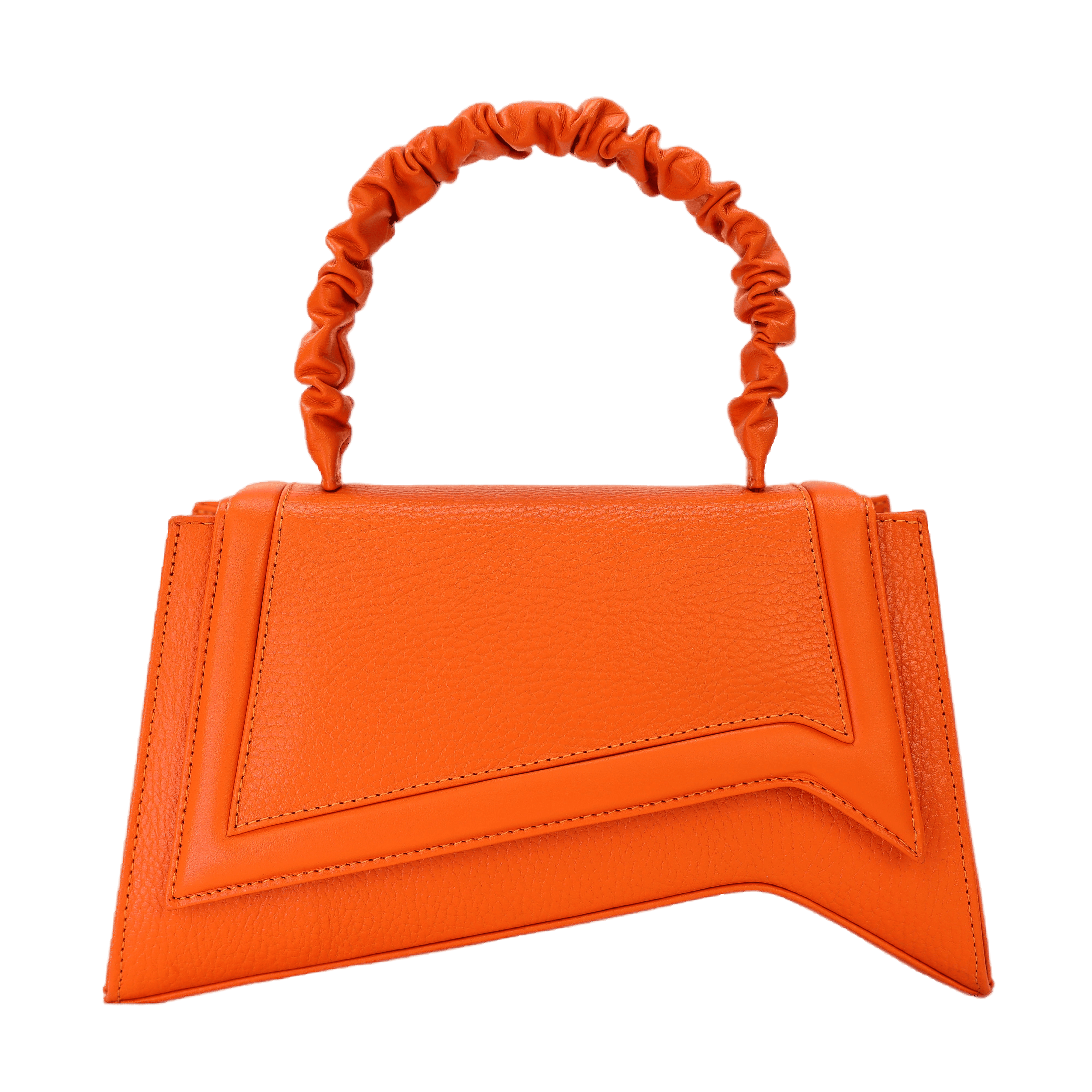 Asya - Tangerine Orange - Hand Bag made by ALIEL